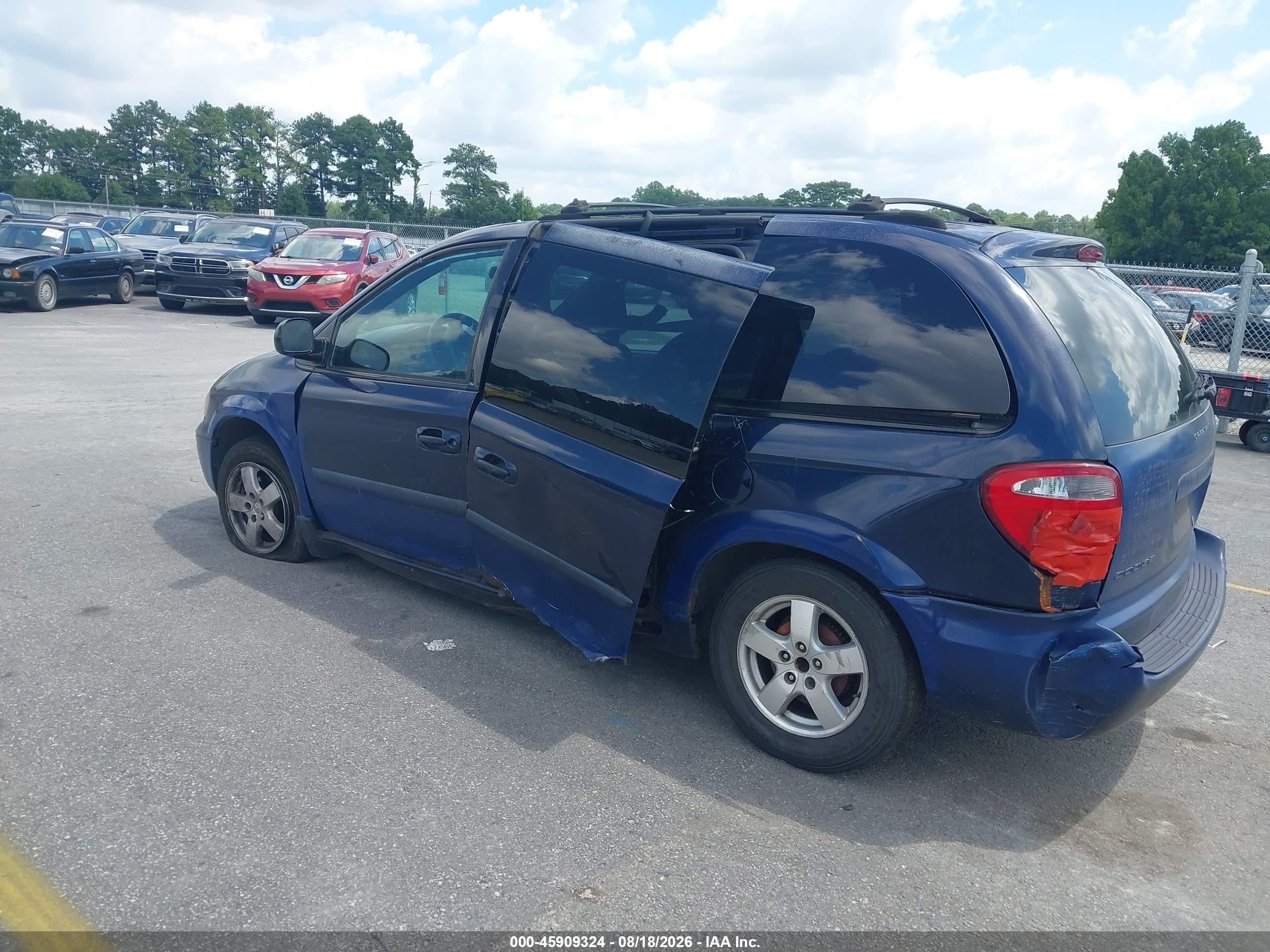 2005 Dodge Caravan Sxt Dark Blue vin: 1D4GP45R65B150539