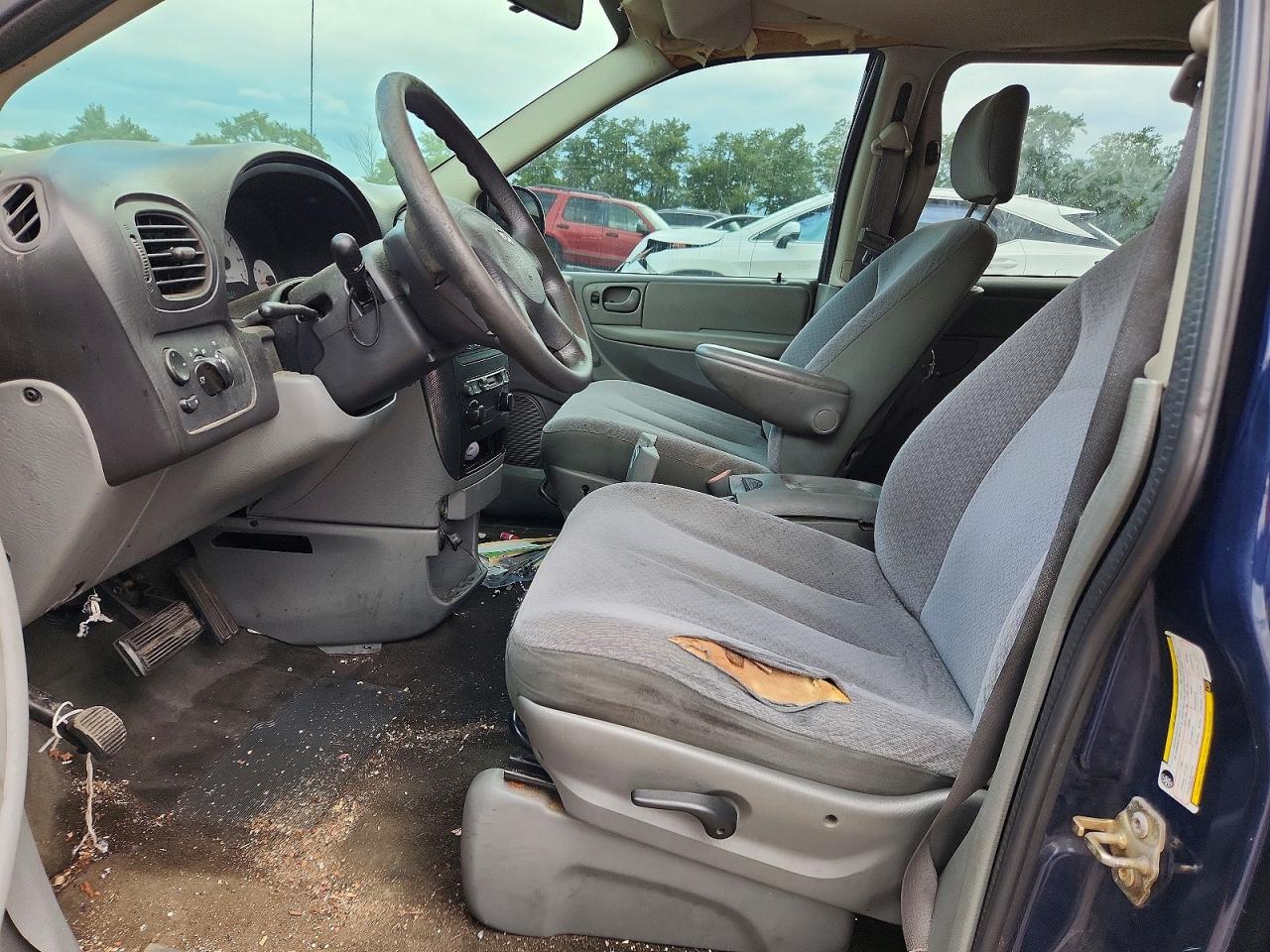 2006 Dodge Caravan Sxt Blue vin: 1D4GP45R66B667177