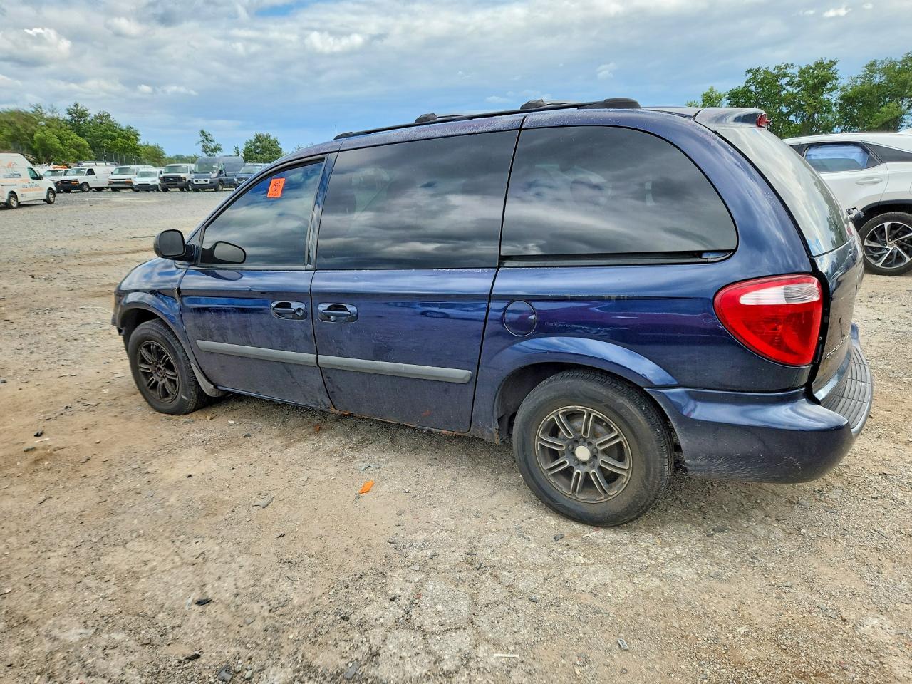 2006 Dodge Caravan Sxt Blue vin: 1D4GP45R66B667177