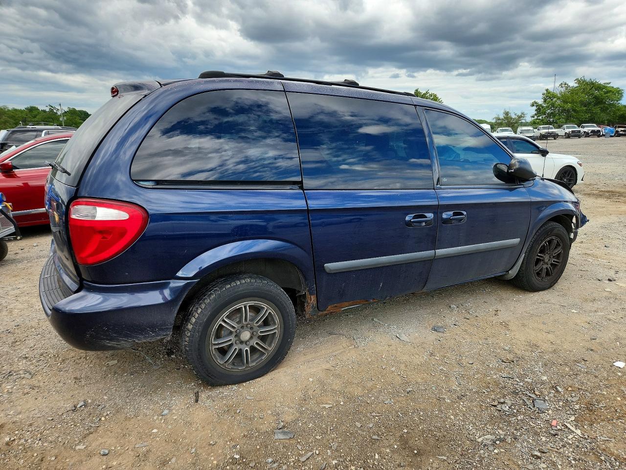 2006 Dodge Caravan Sxt Blue vin: 1D4GP45R66B667177