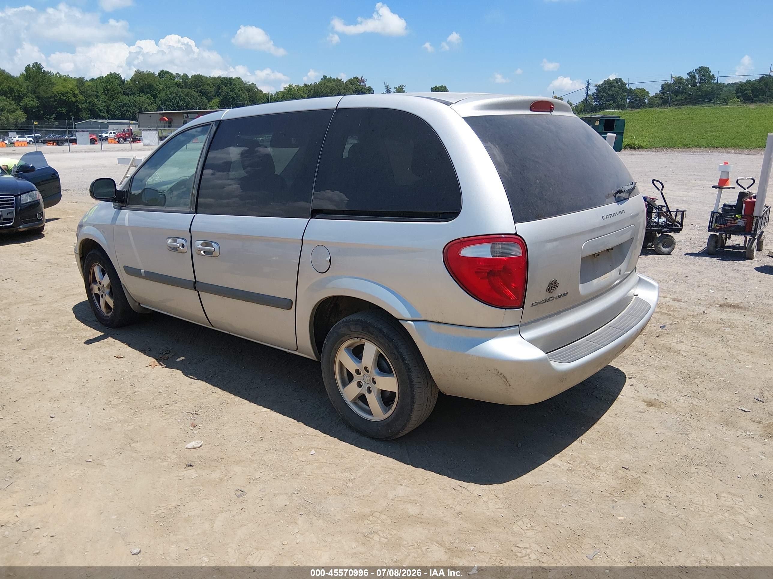 2006 Dodge Caravan Sxt Серебряный vin: 1D4GP45R66B737633