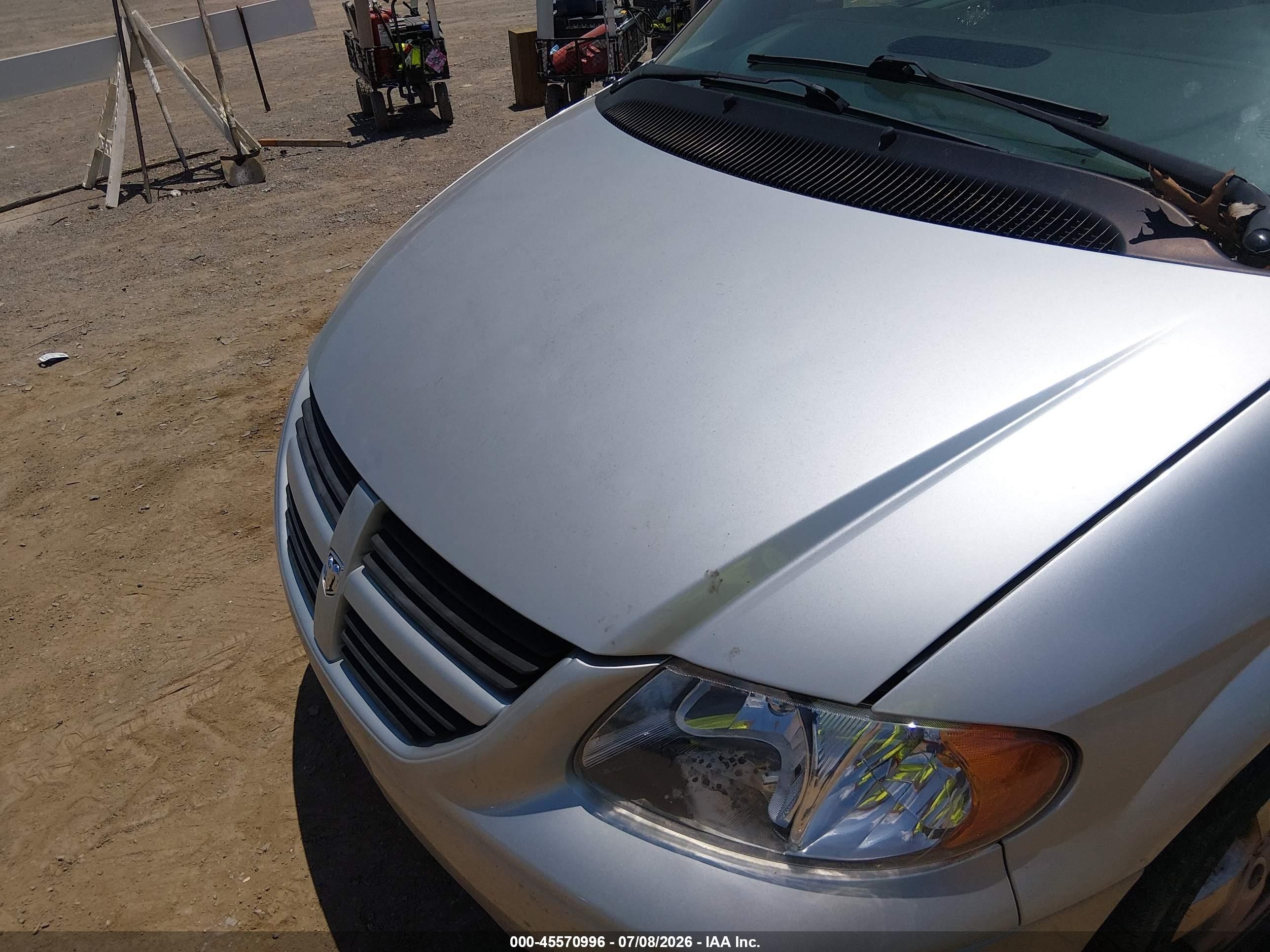 2006 Dodge Caravan Sxt Серебряный vin: 1D4GP45R66B737633
