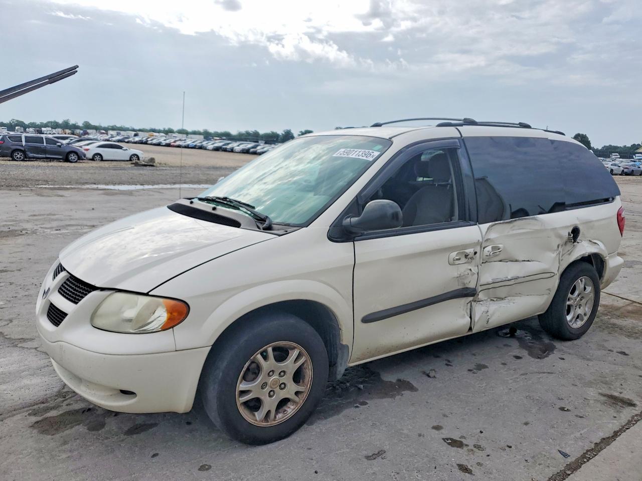 2004 Dodge Caravan Sxt White vin: 1D4GP45R74B527510