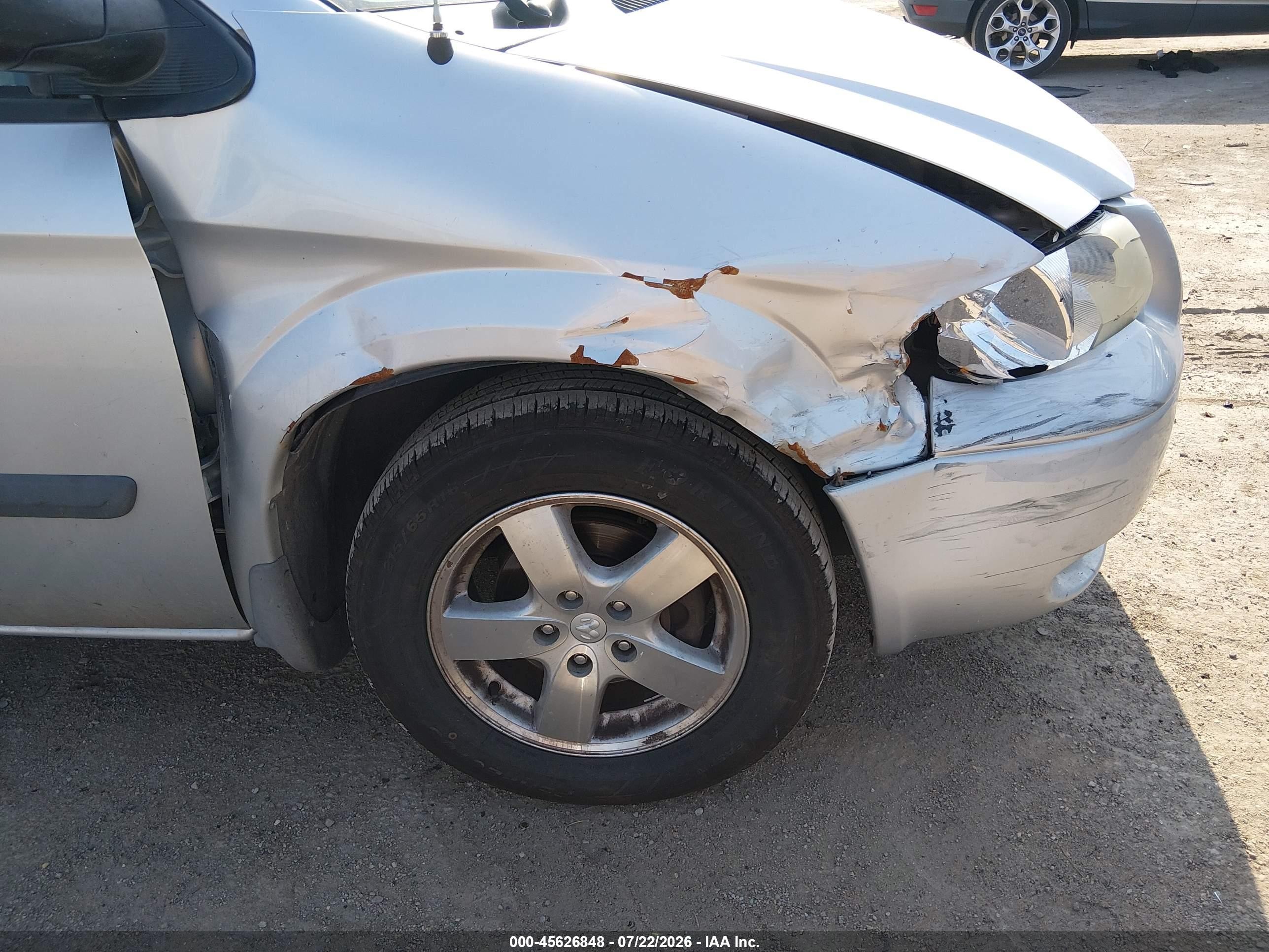 2006 Dodge Caravan Sxt Silver vin: 1D4GP45R76B501444