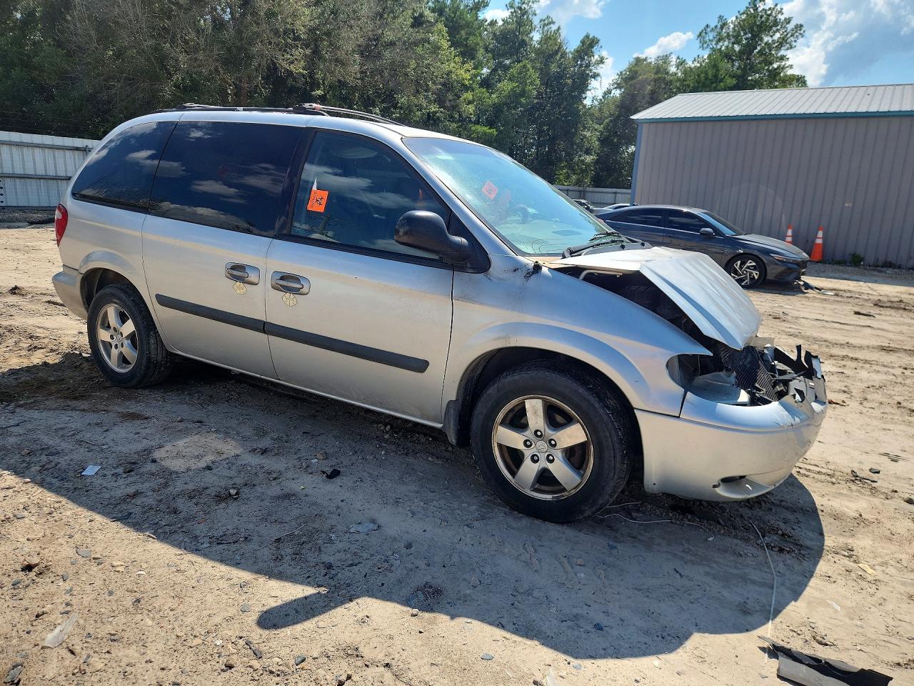 2006 Dodge Caravan Sxt Silver vin: 1D4GP45R76B629201