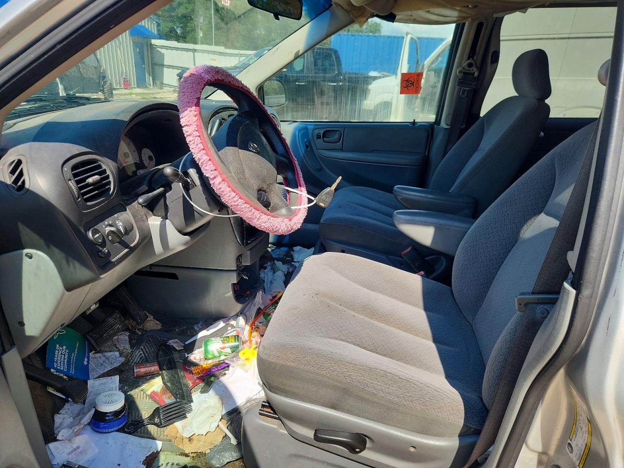 2006 Dodge Caravan Sxt Silver vin: 1D4GP45R76B629201