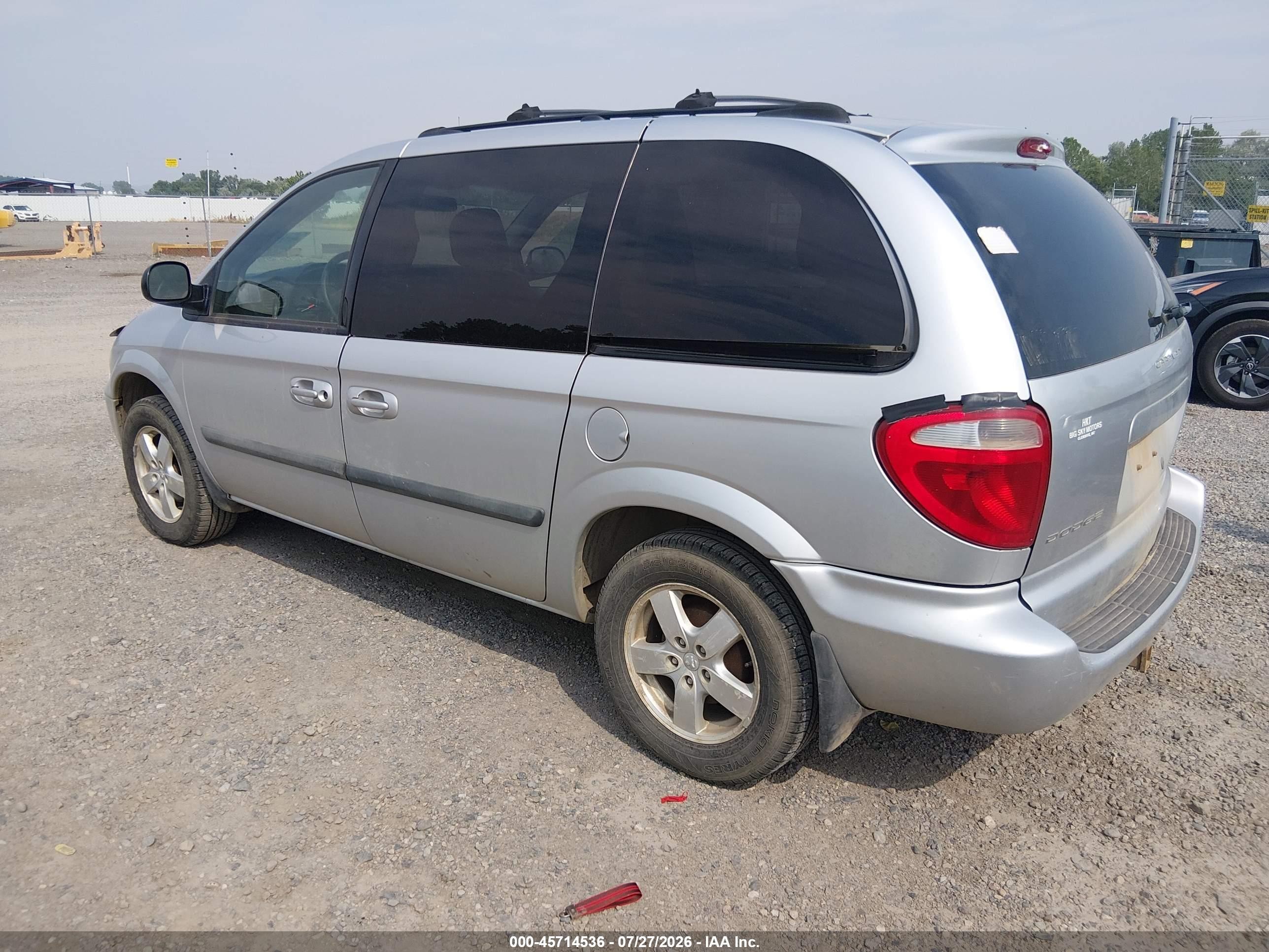 2005 Dodge Caravan Sxt Silver vin: 1D4GP45R85B195644