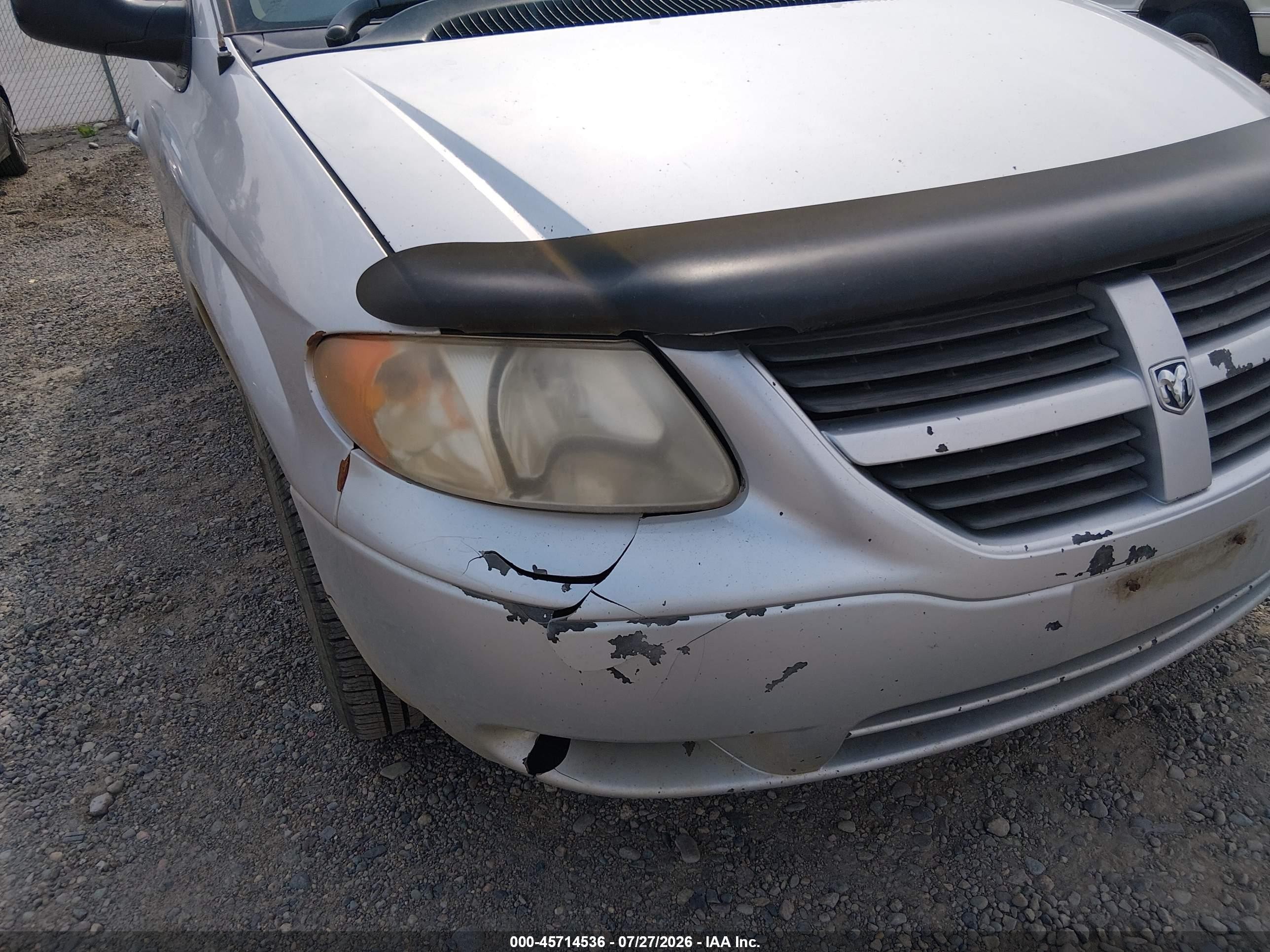 2005 Dodge Caravan Sxt Silver vin: 1D4GP45R85B195644