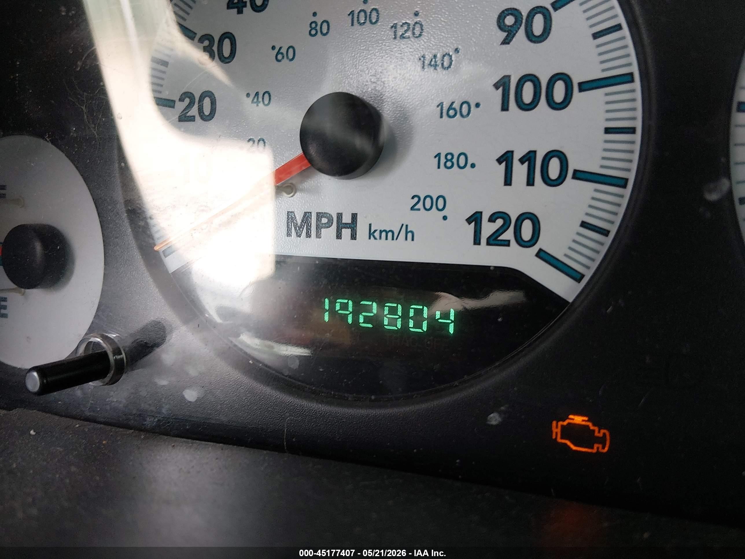 2005 Dodge Caravan Sxt Blue vin: 1D4GP45R95B118667