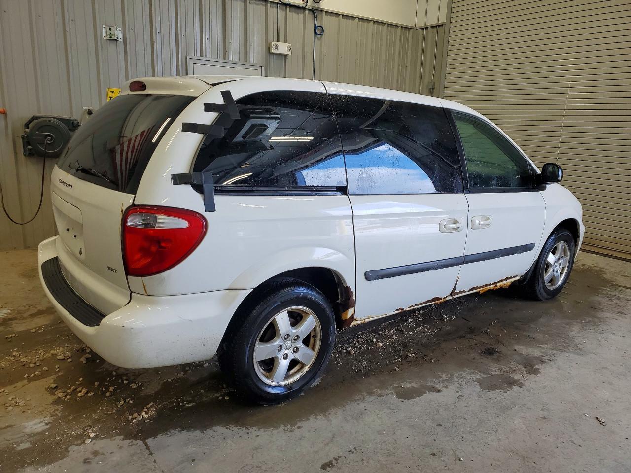 2006 Dodge Caravan Sxt White vin: 1D4GP45R96B756032