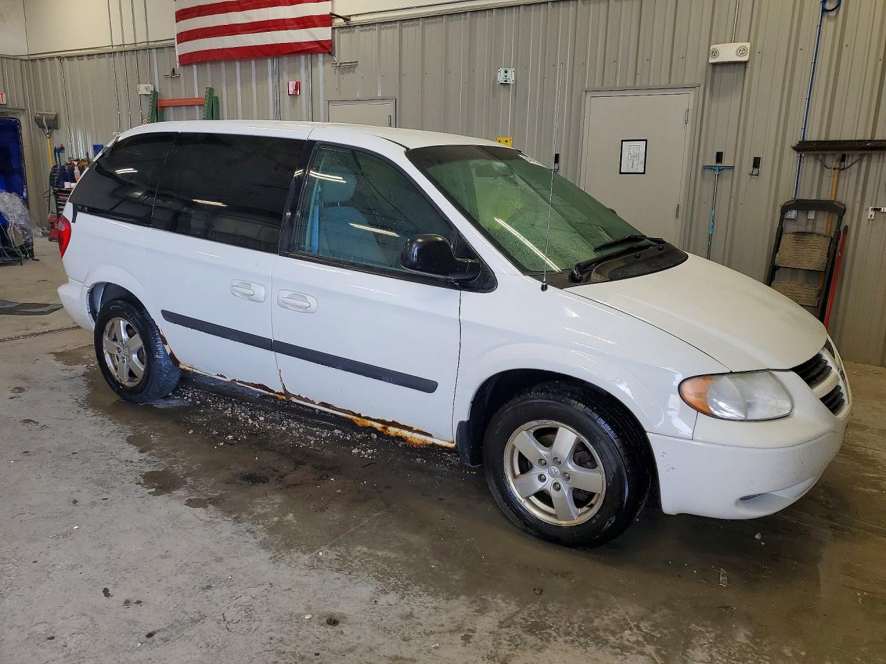 2006 Dodge Caravan Sxt White vin: 1D4GP45R96B756032