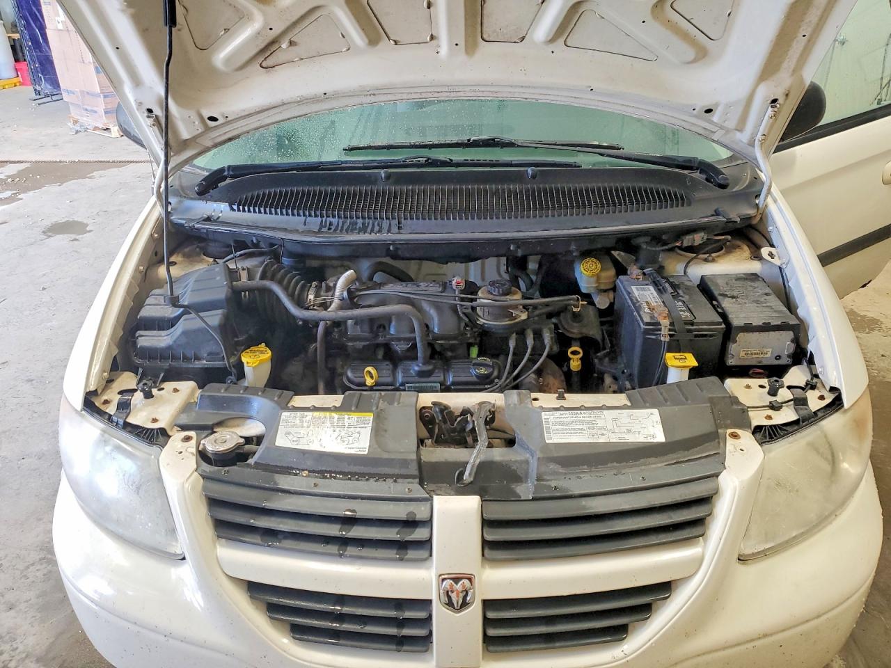 2006 Dodge Caravan Sxt White vin: 1D4GP45R96B756032