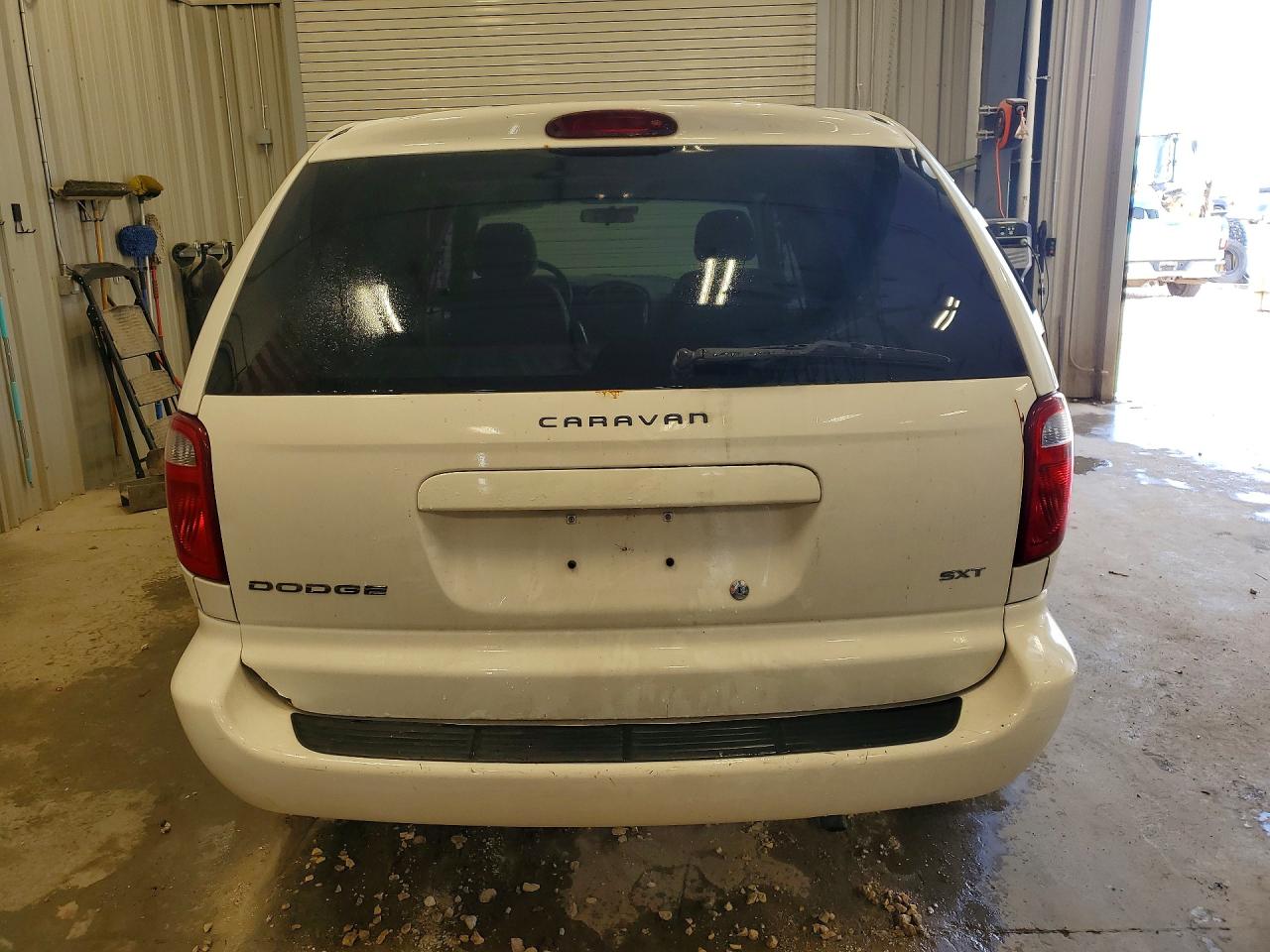 2006 Dodge Caravan Sxt White vin: 1D4GP45R96B756032