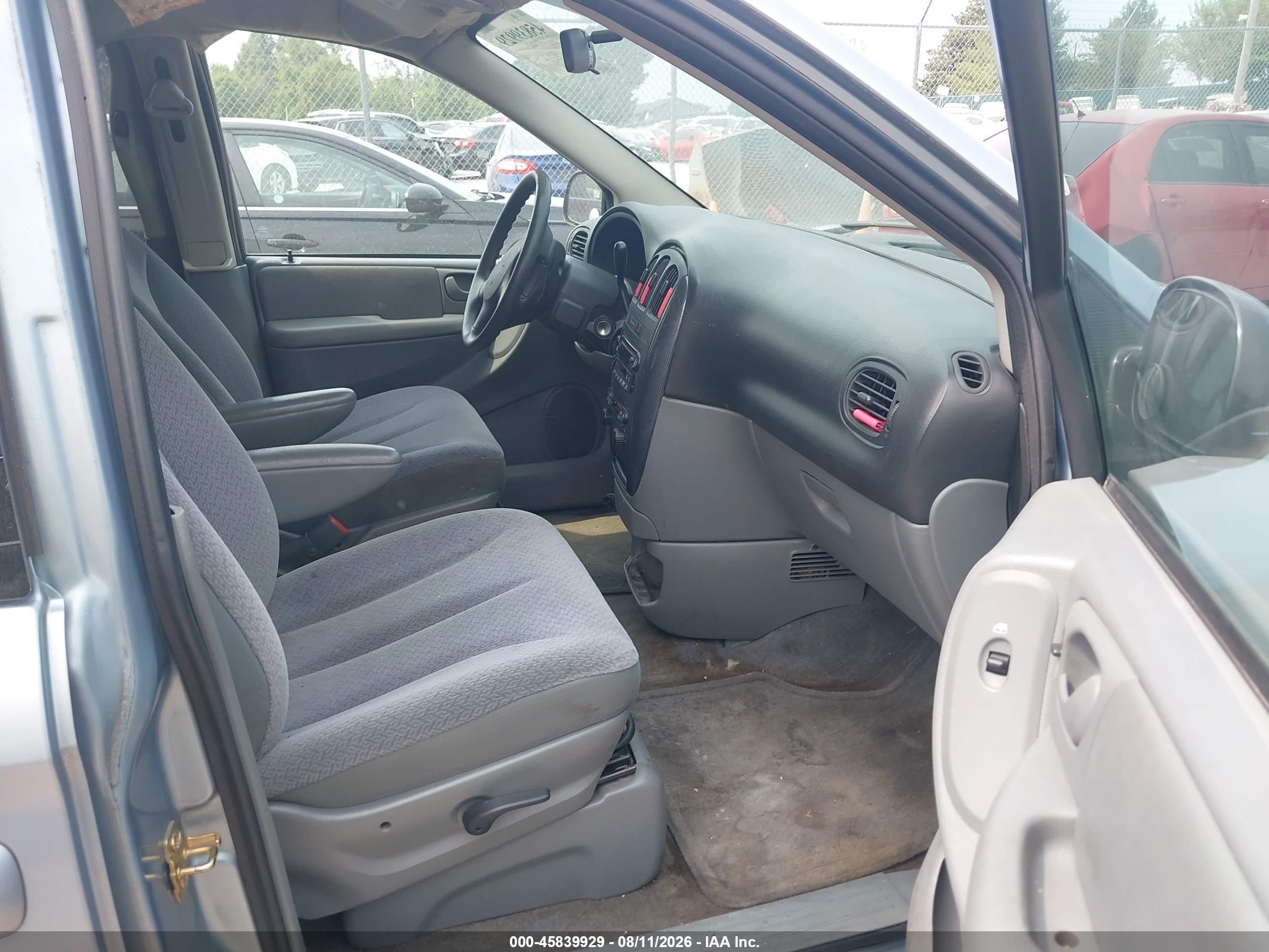 2006 Dodge Caravan Sxt Blue vin: 1D4GP45RX6B560956