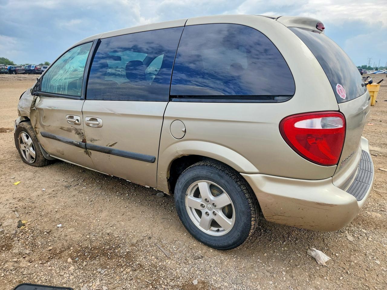 2007 Dodge Caravan Sxt Beige vin: 1D4GP45RX7B182705