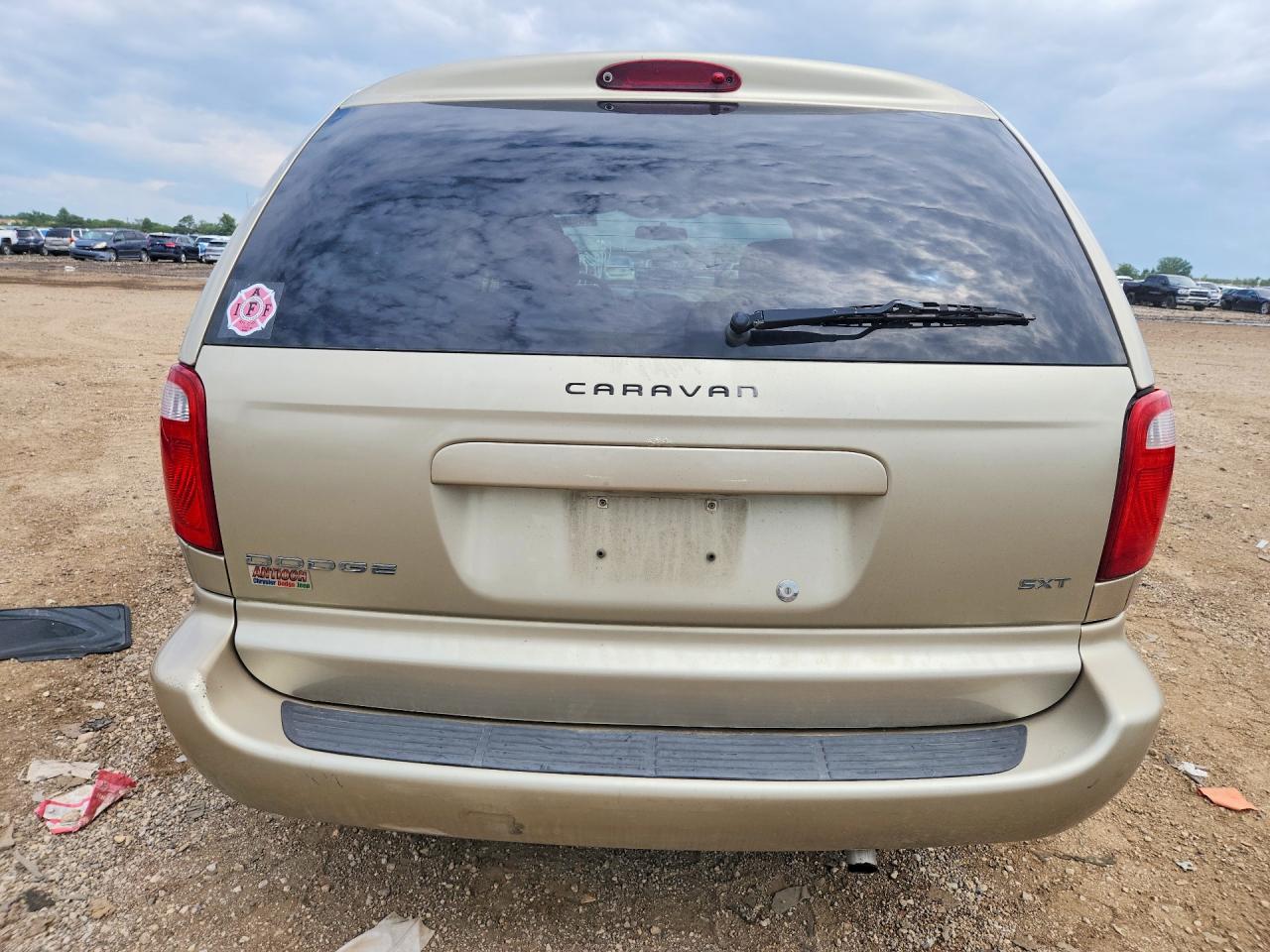 2007 Dodge Caravan Sxt Beige vin: 1D4GP45RX7B182705
