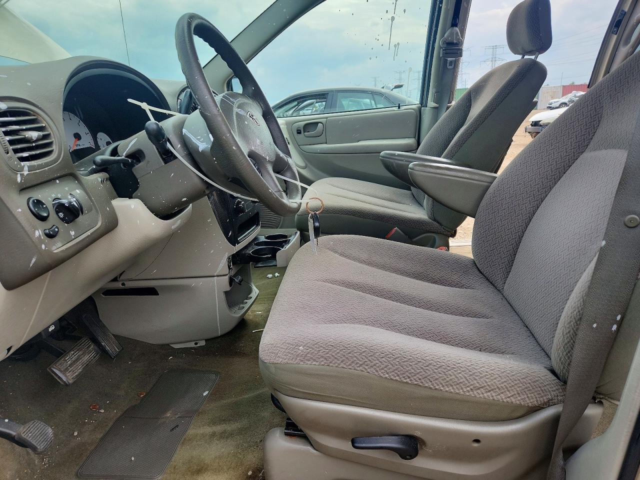 2007 Dodge Caravan Sxt Beige vin: 1D4GP45RX7B182705