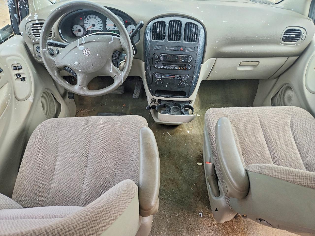 2007 Dodge Caravan Sxt Beige vin: 1D4GP45RX7B182705