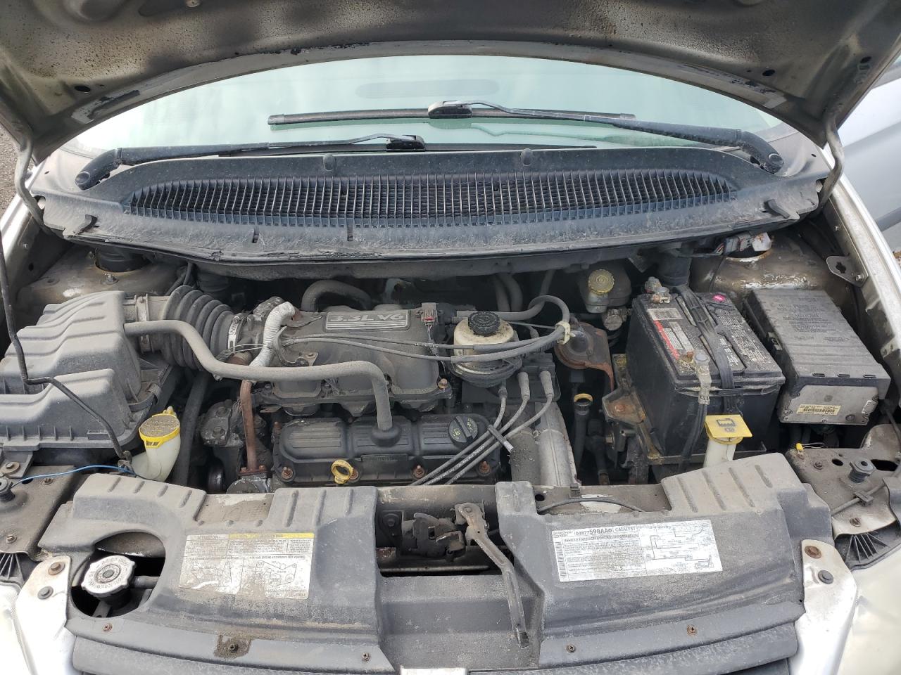 2007 Dodge Caravan Sxt Silver vin: 1D4GP45RX7B215699