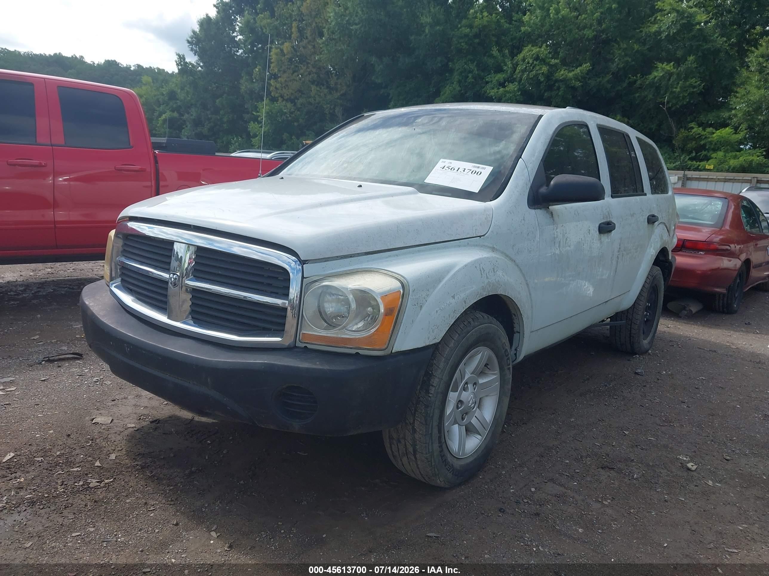 2004 Dodge Durango St White vin: 1D4HB38N44F146891