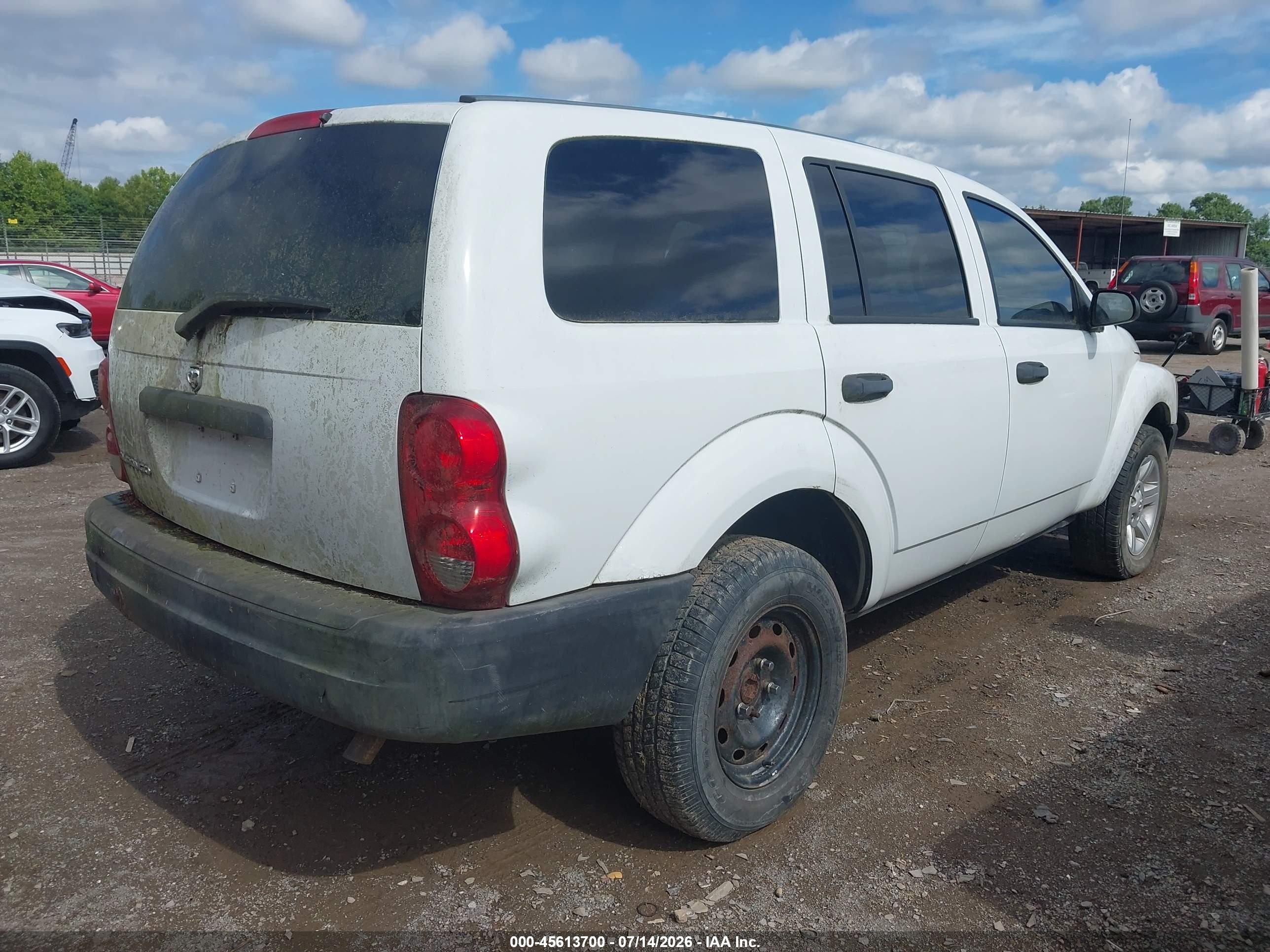 2004 Dodge Durango St White vin: 1D4HB38N44F146891