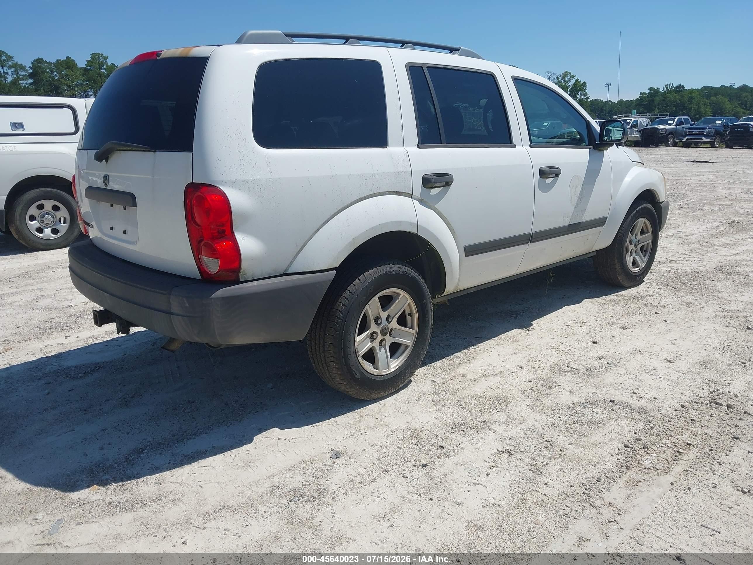 2006 Dodge Durango Sxt White vin: 1D4HB38N46F190148