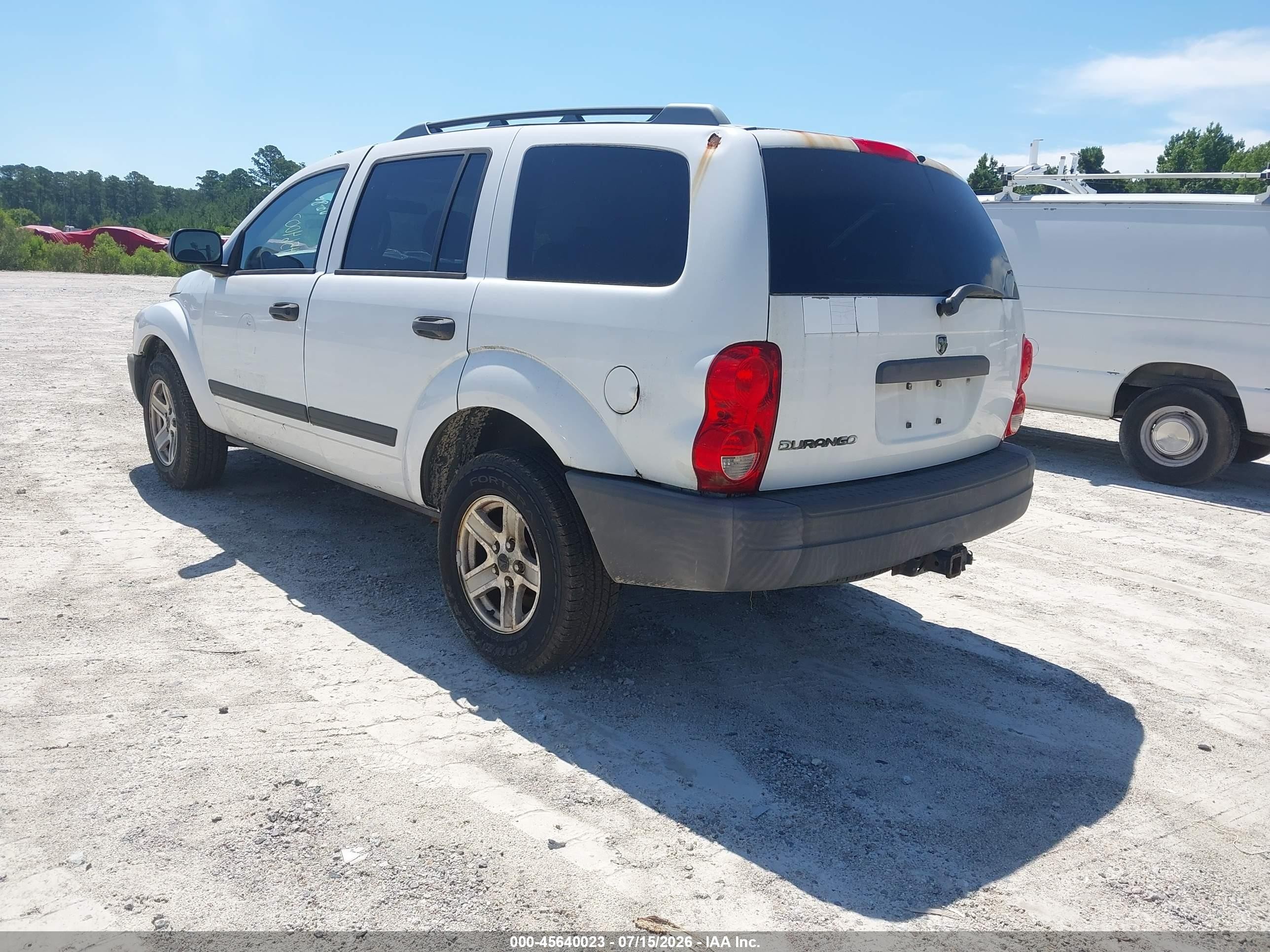 2006 Dodge Durango Sxt White vin: 1D4HB38N46F190148