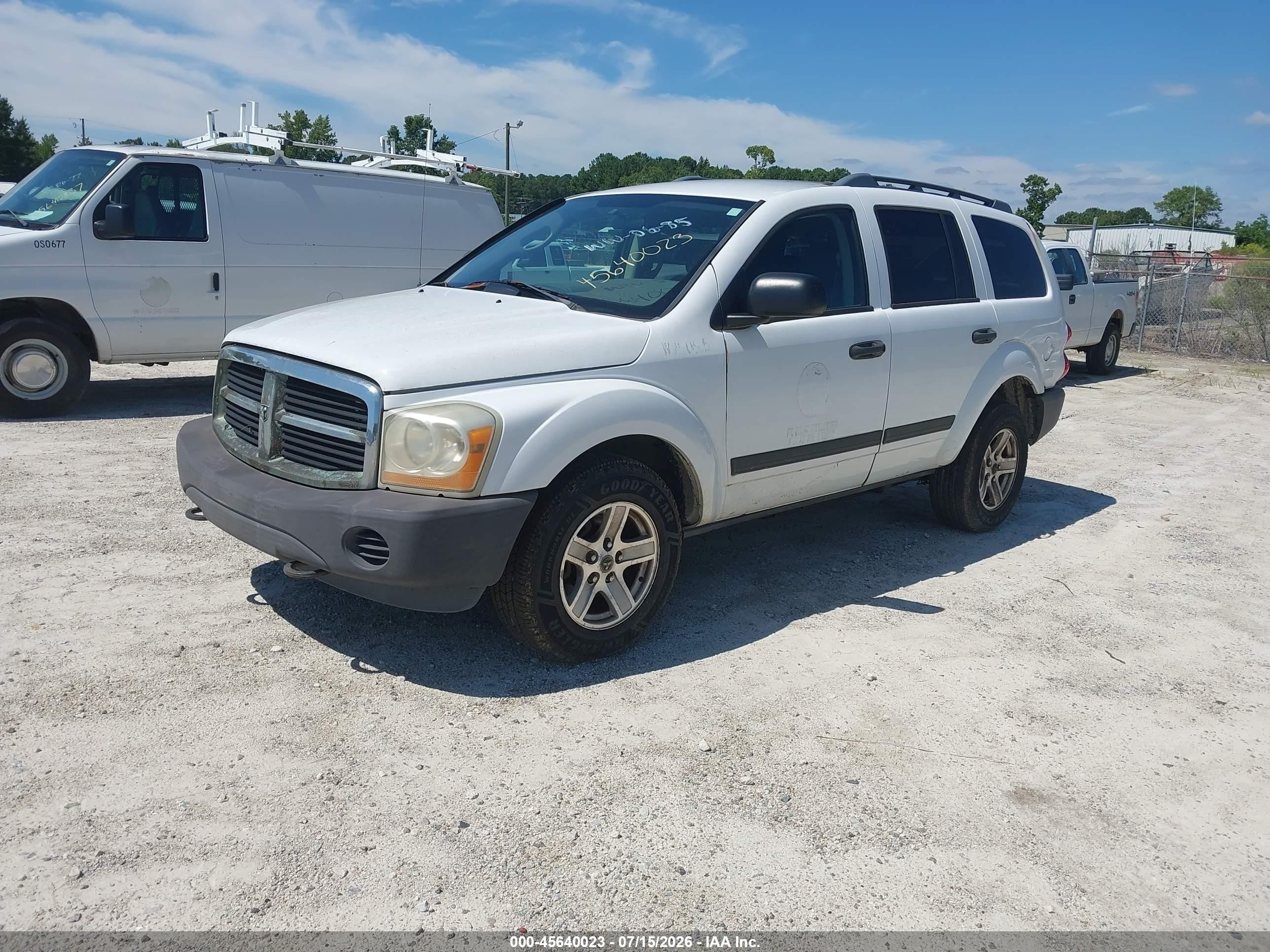 2006 Dodge Durango Sxt White vin: 1D4HB38N46F190148