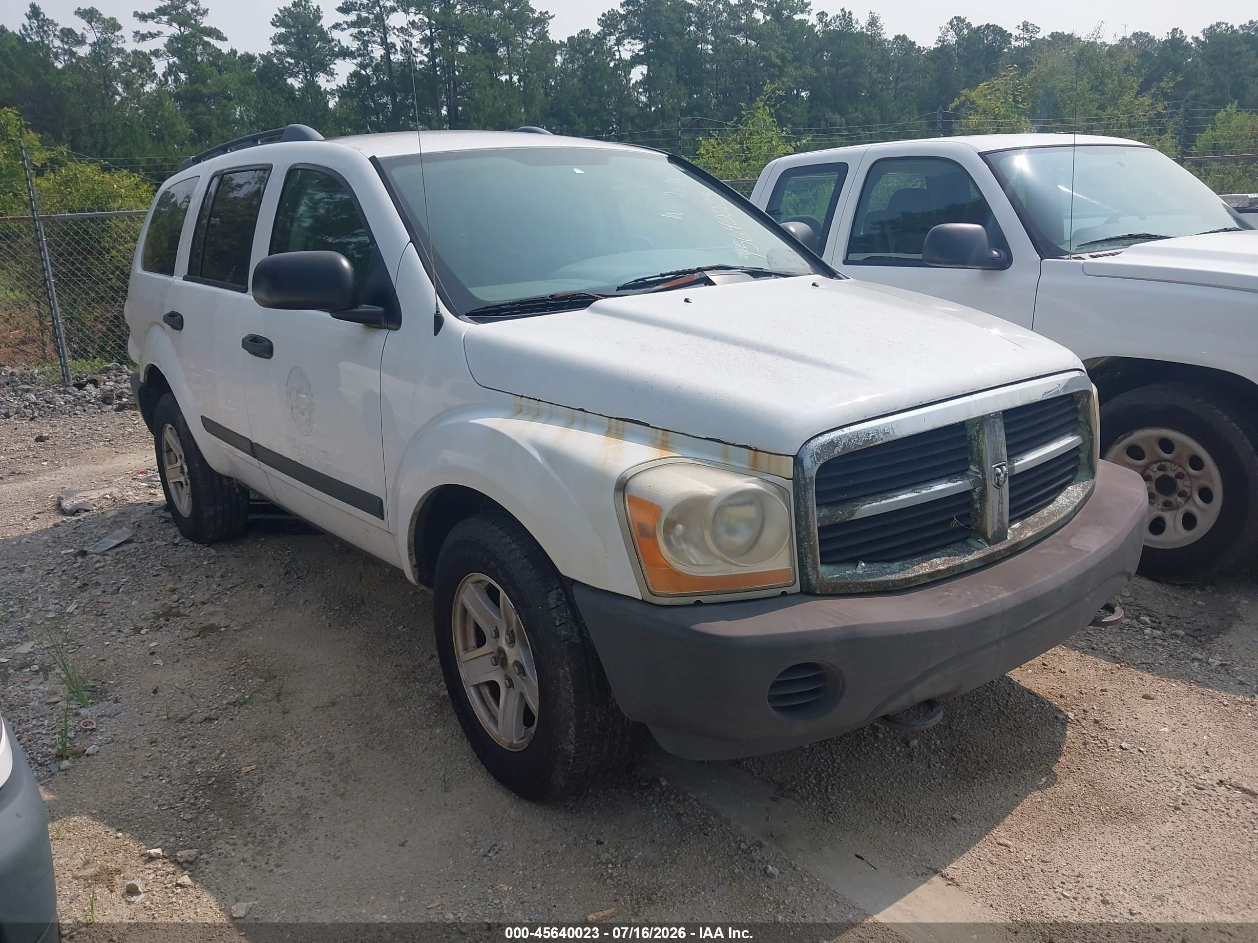 2006 Dodge Durango Sxt White vin: 1D4HB38N46F190148