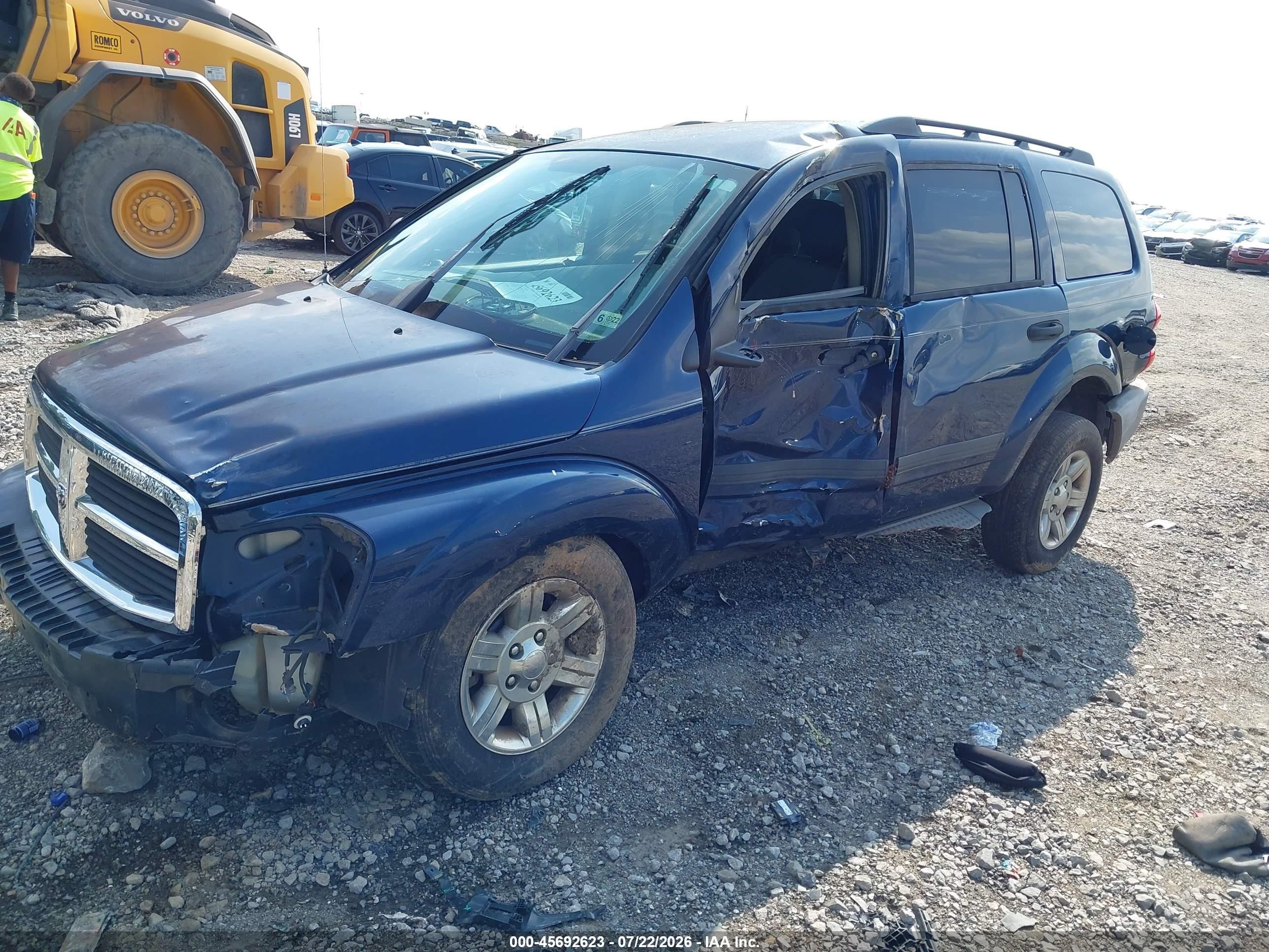 2005 Dodge Durango St Blue vin: 1D4HB38N55F623104