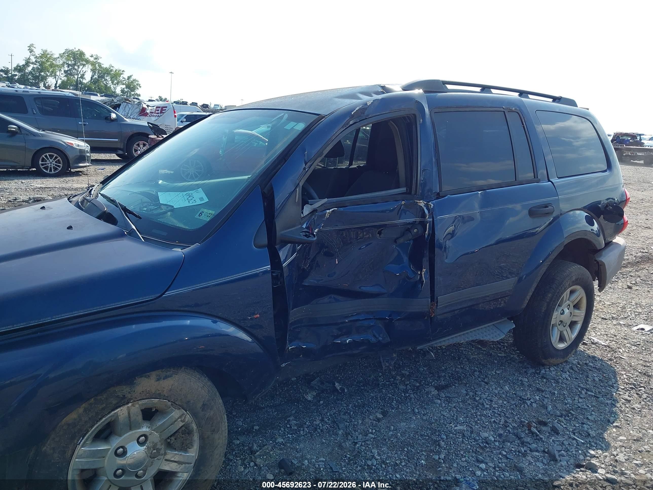 2005 Dodge Durango St Blue vin: 1D4HB38N55F623104