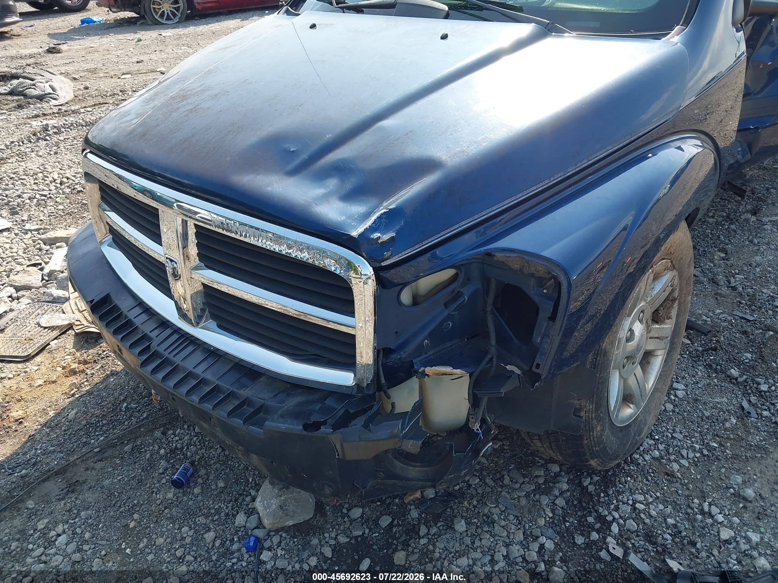 2005 Dodge Durango St Blue vin: 1D4HB38N55F623104
