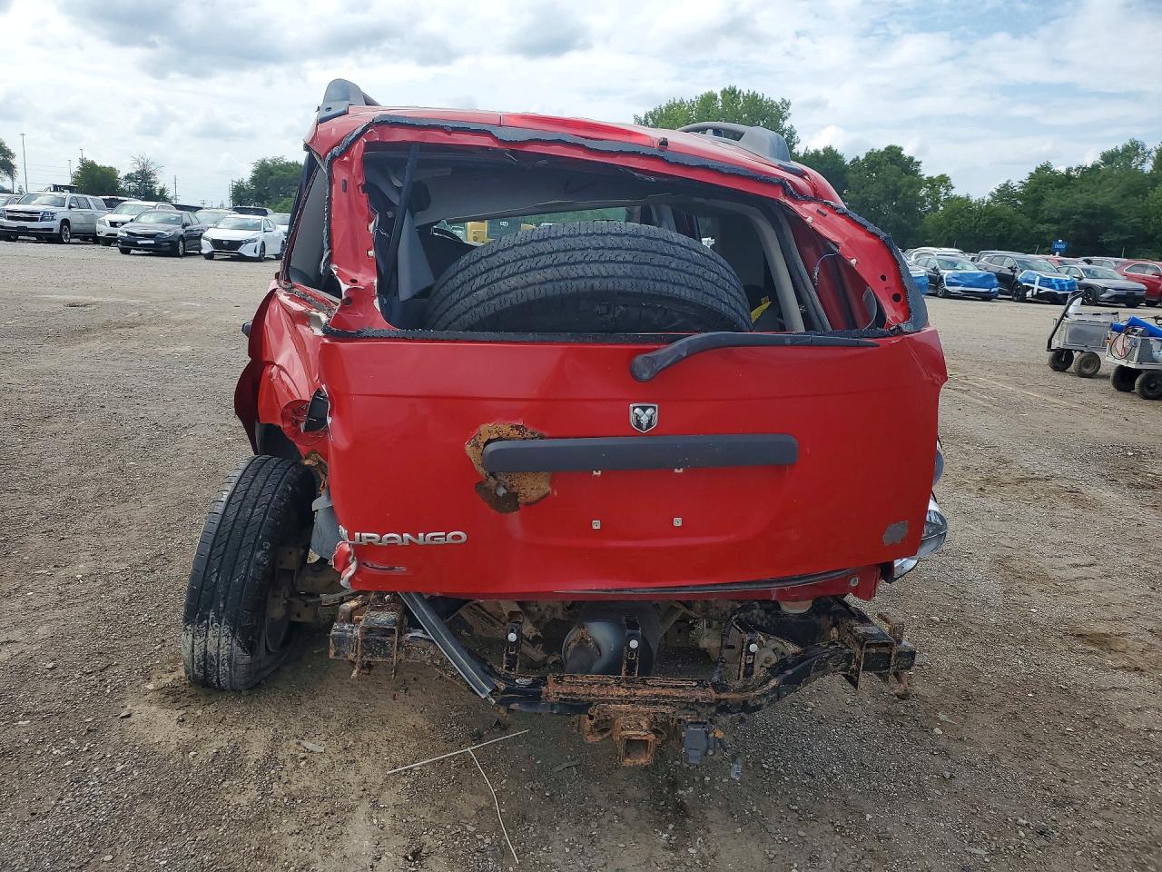 2006 Dodge Durango Sxt Red vin: 1D4HB38N56F121744