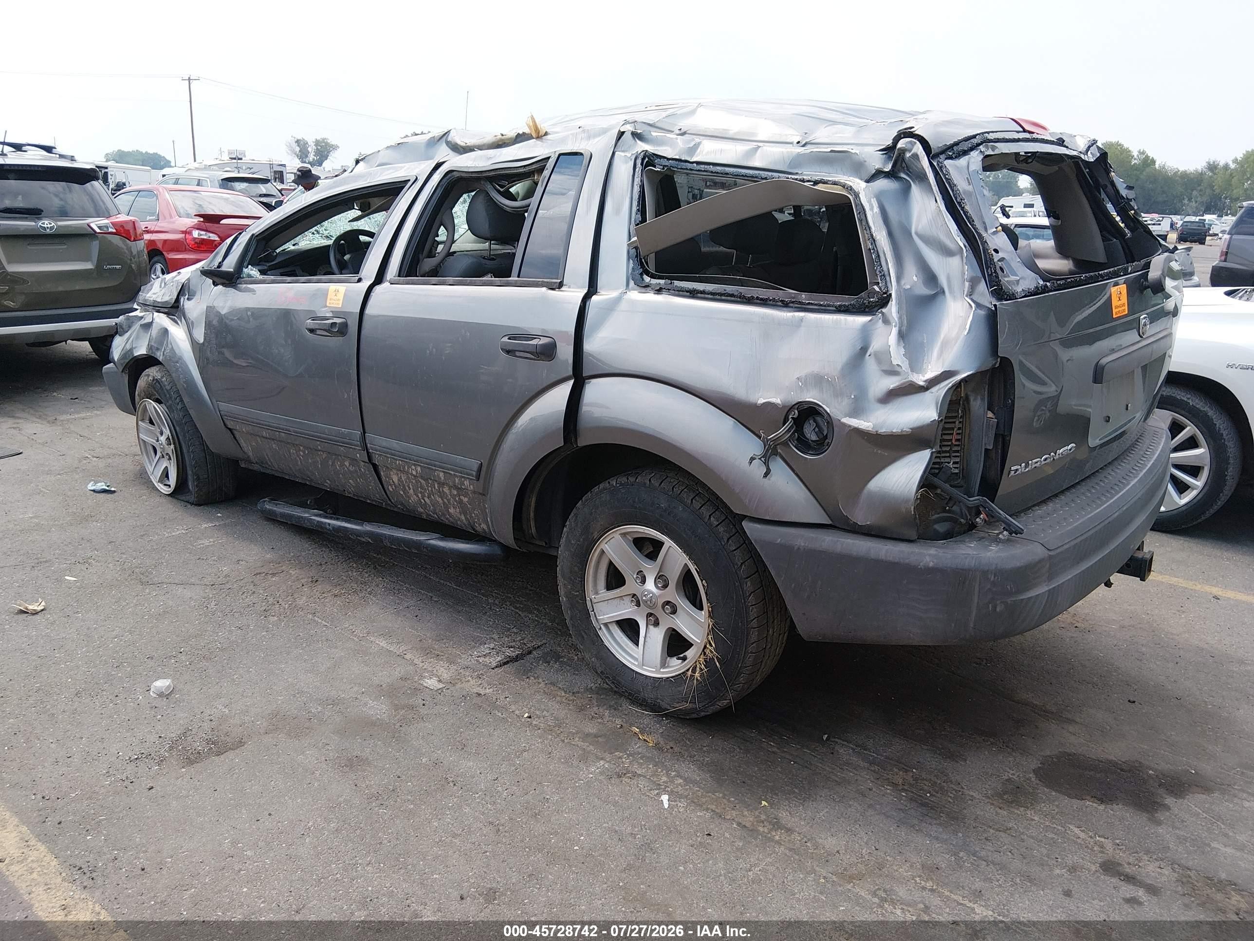 2006 Dodge Durango Sxt Gray vin: 1D4HB38N76F137413