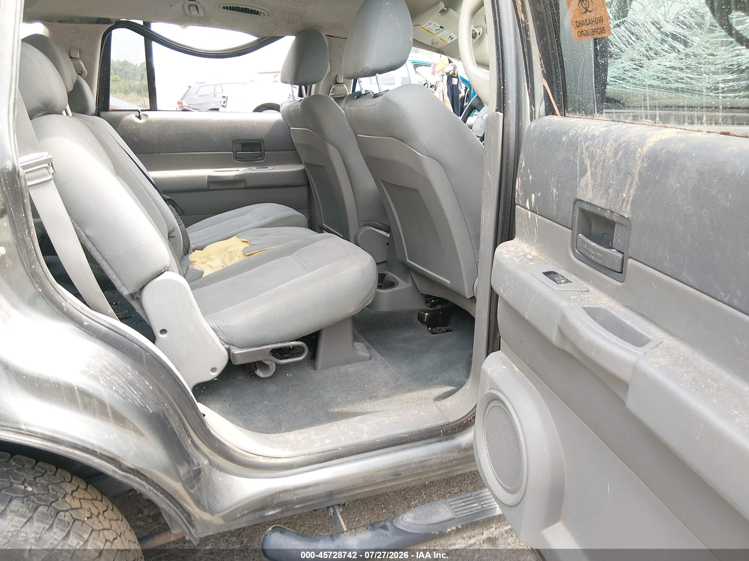 2006 Dodge Durango Sxt Gray vin: 1D4HB38N76F137413