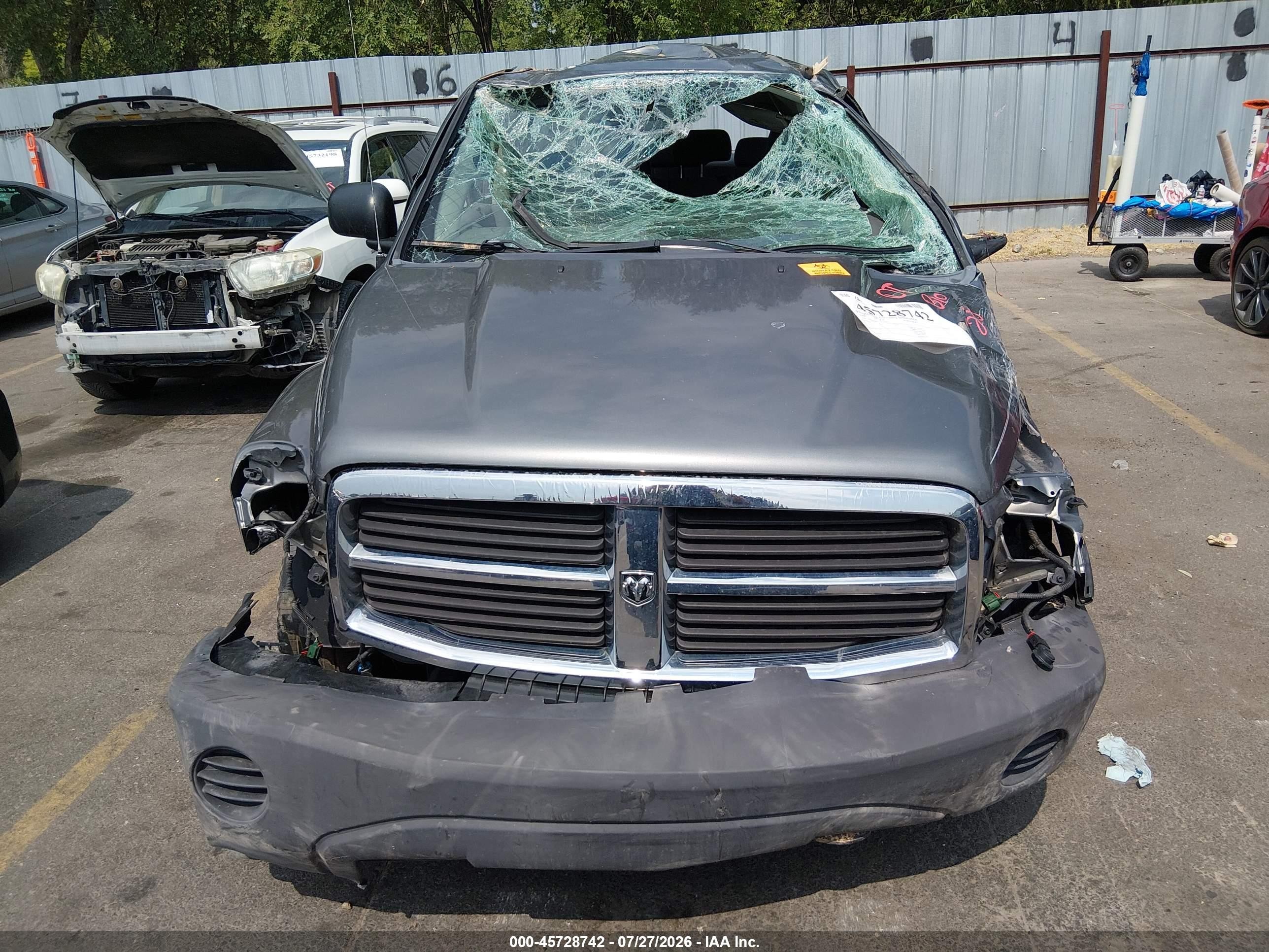 2006 Dodge Durango Sxt Gray vin: 1D4HB38N76F137413