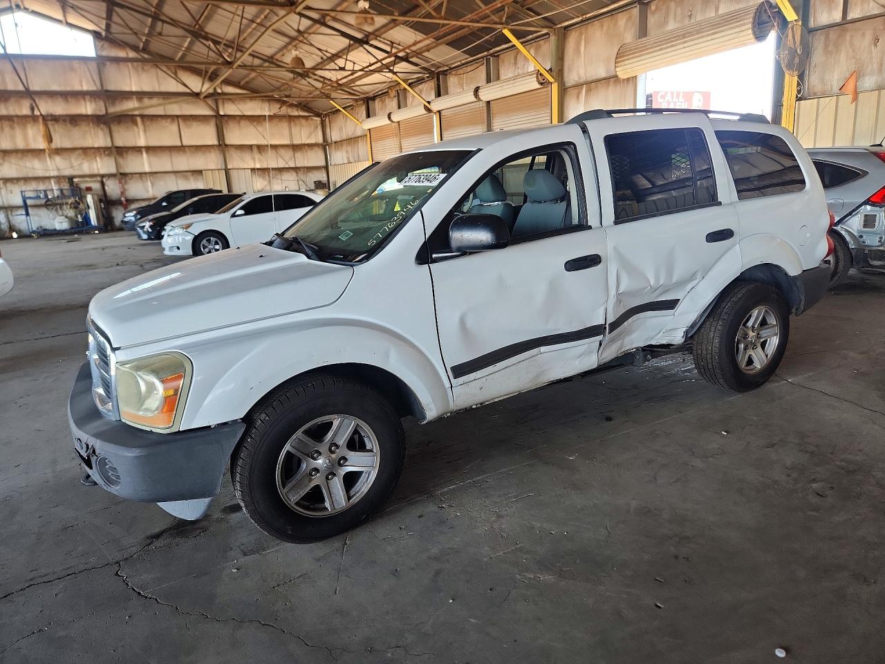 2006 Dodge Durango Sxt White vin: 1D4HB38N96F158778