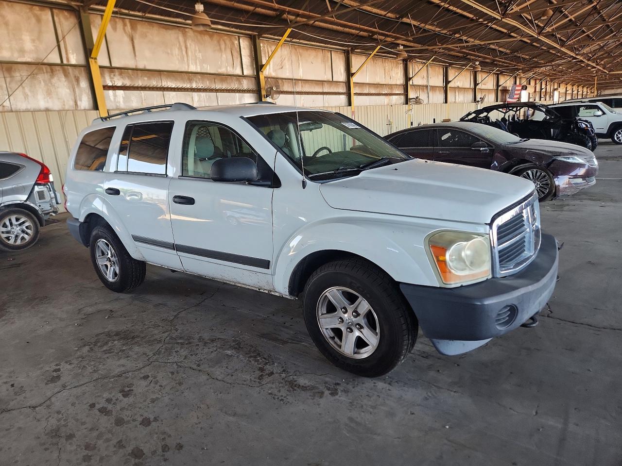 2006 Dodge Durango Sxt White vin: 1D4HB38N96F158778