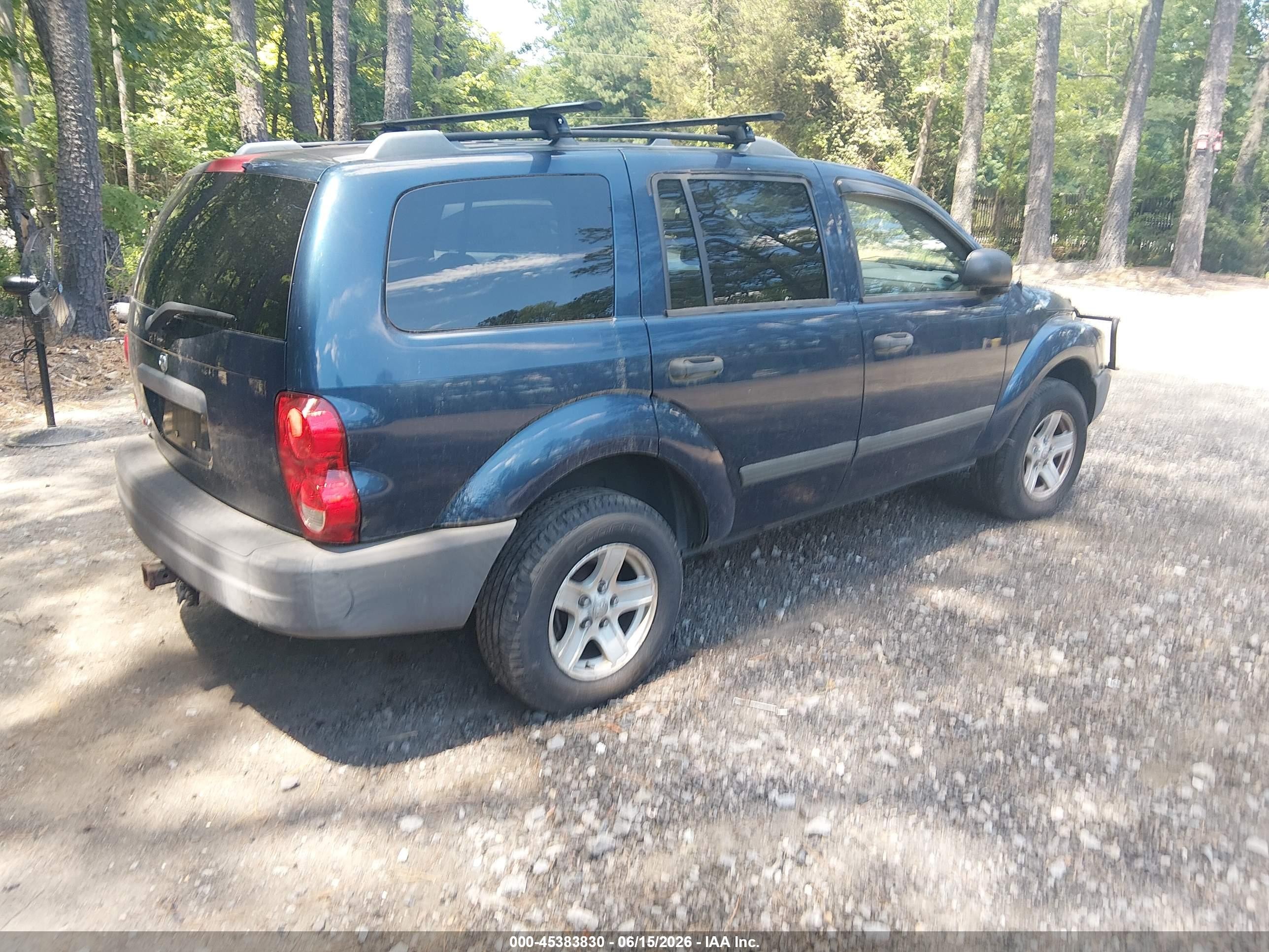 2006 Dodge Durango Sxt Blue vin: 1D4HB38N96F158781