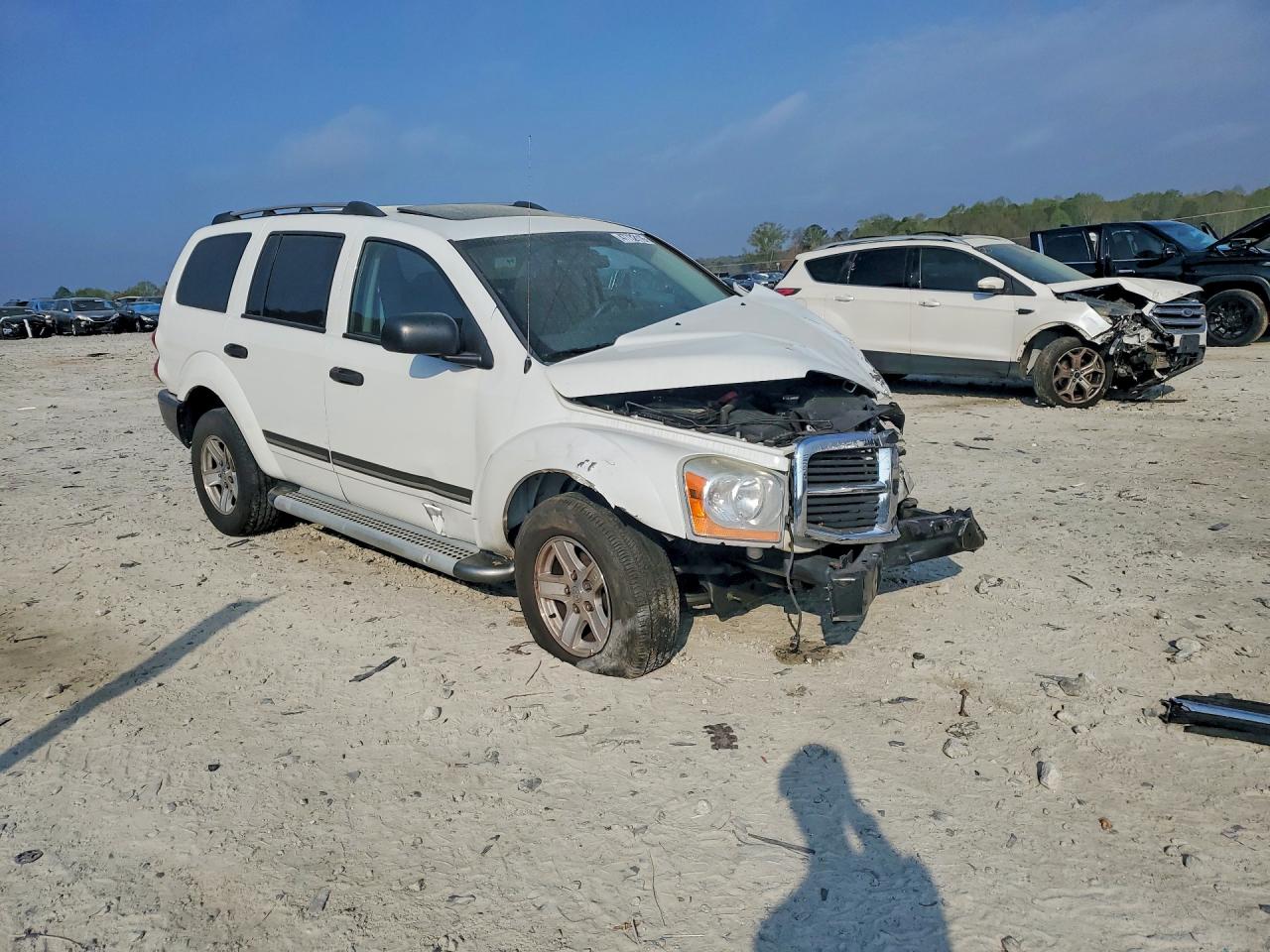 2006 Dodge Durango Slt White vin: 1D4HB482X6F109987