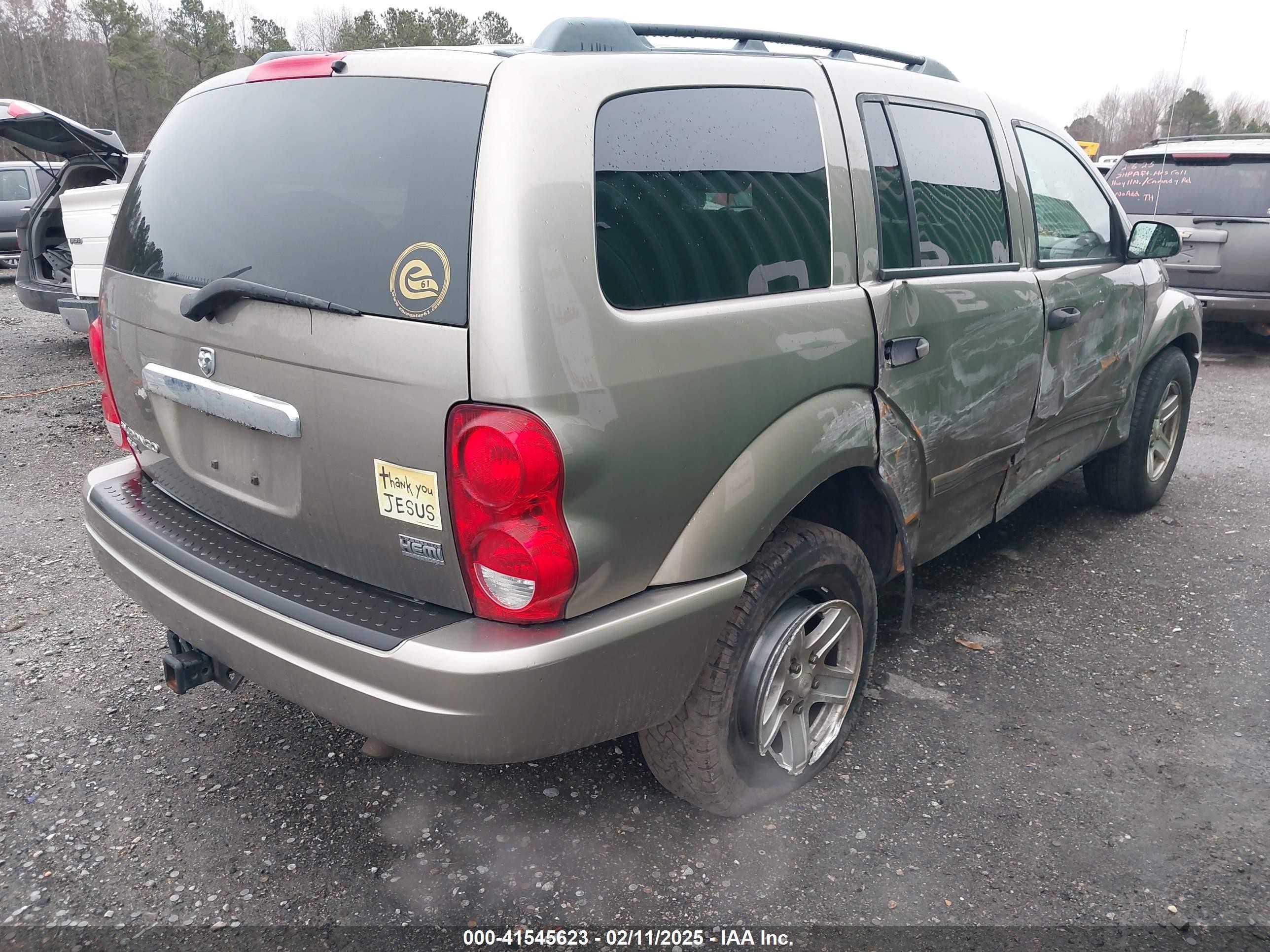 2004 Dodge Durango Slt Beige vin: 1D4HB48D14F177559
