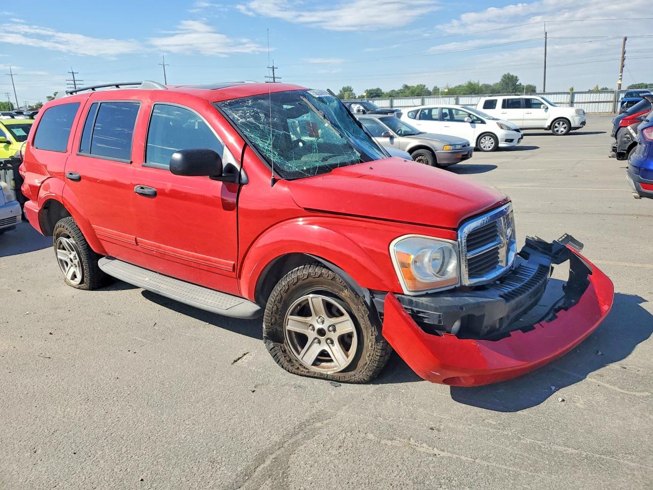 2004 Dodge Durango Slt Red vin: 1D4HB48D44F119171