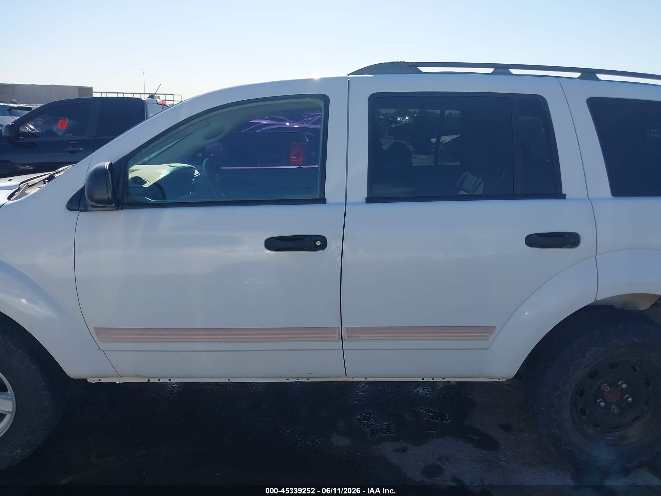 2004 Dodge Durango Slt White vin: 1D4HB48D74F133372
