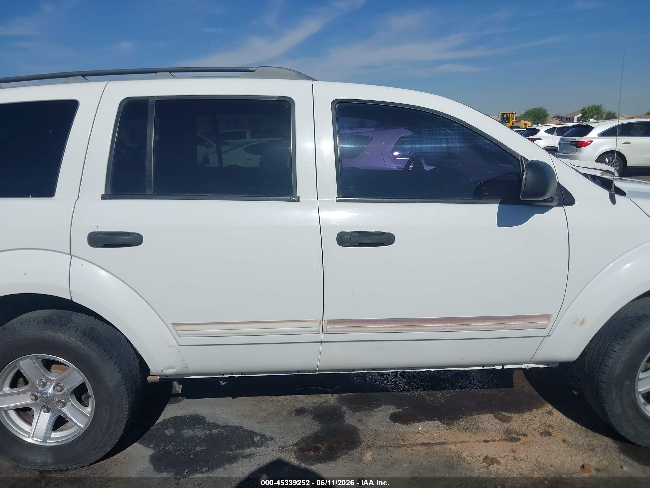 2004 Dodge Durango Slt White vin: 1D4HB48D74F133372