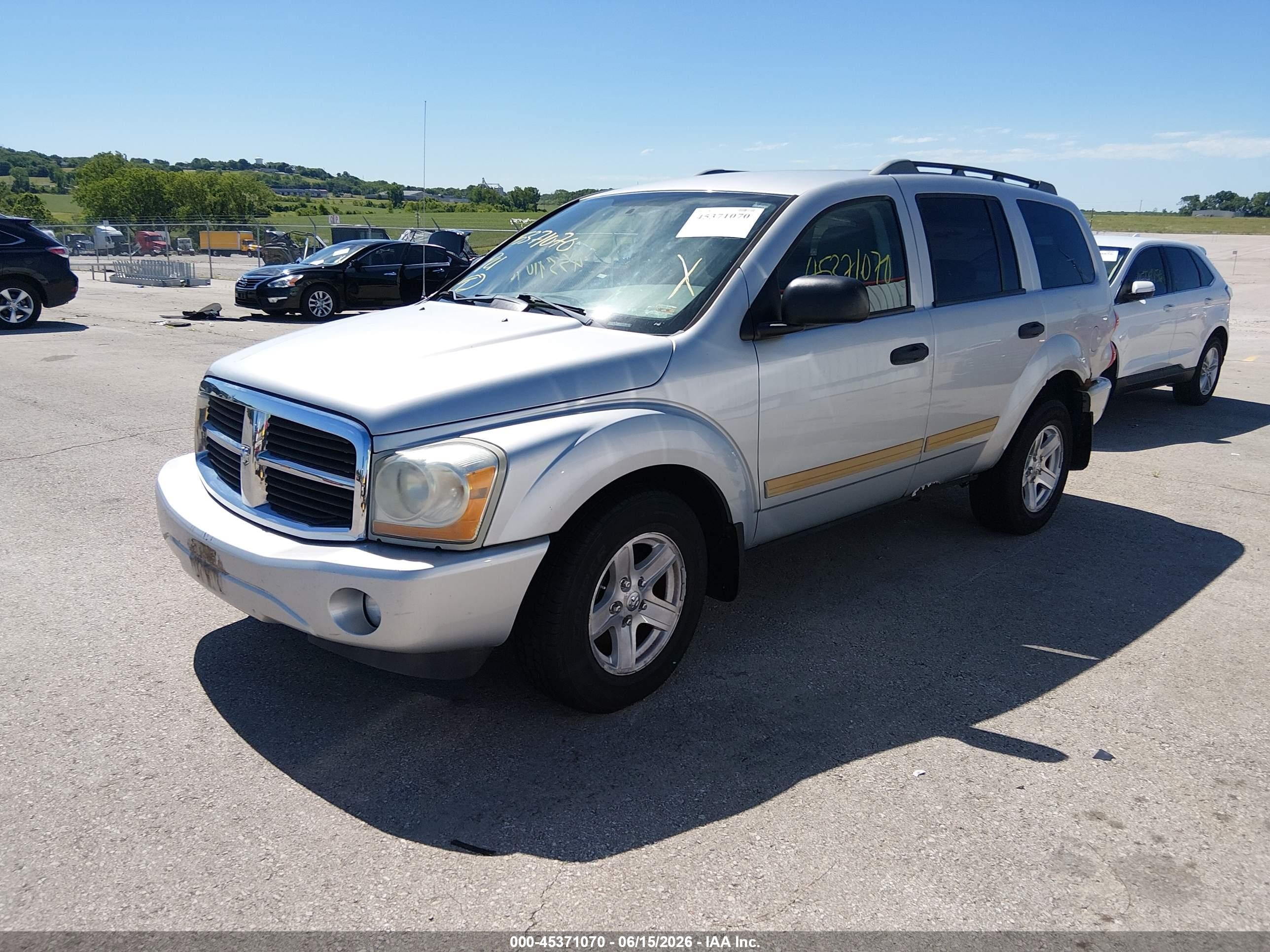 2005 Dodge Durango Slt Silver vin: 1D4HB48D75F513667