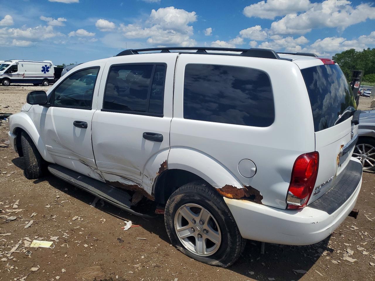 2005 Dodge Durango White vin: 1D4HB48D75F546068
