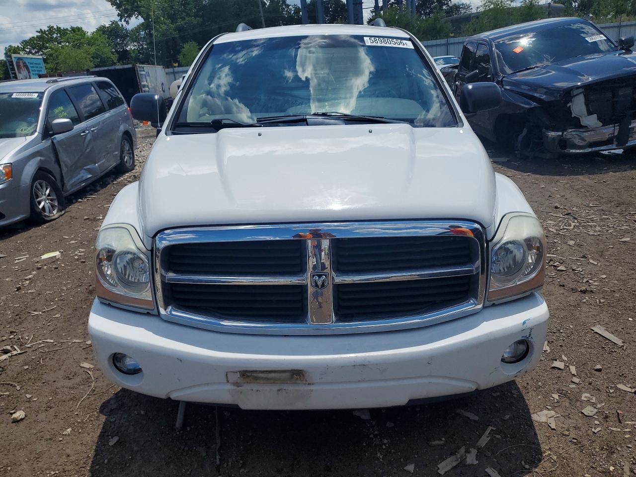 2005 Dodge Durango White vin: 1D4HB48D75F546068