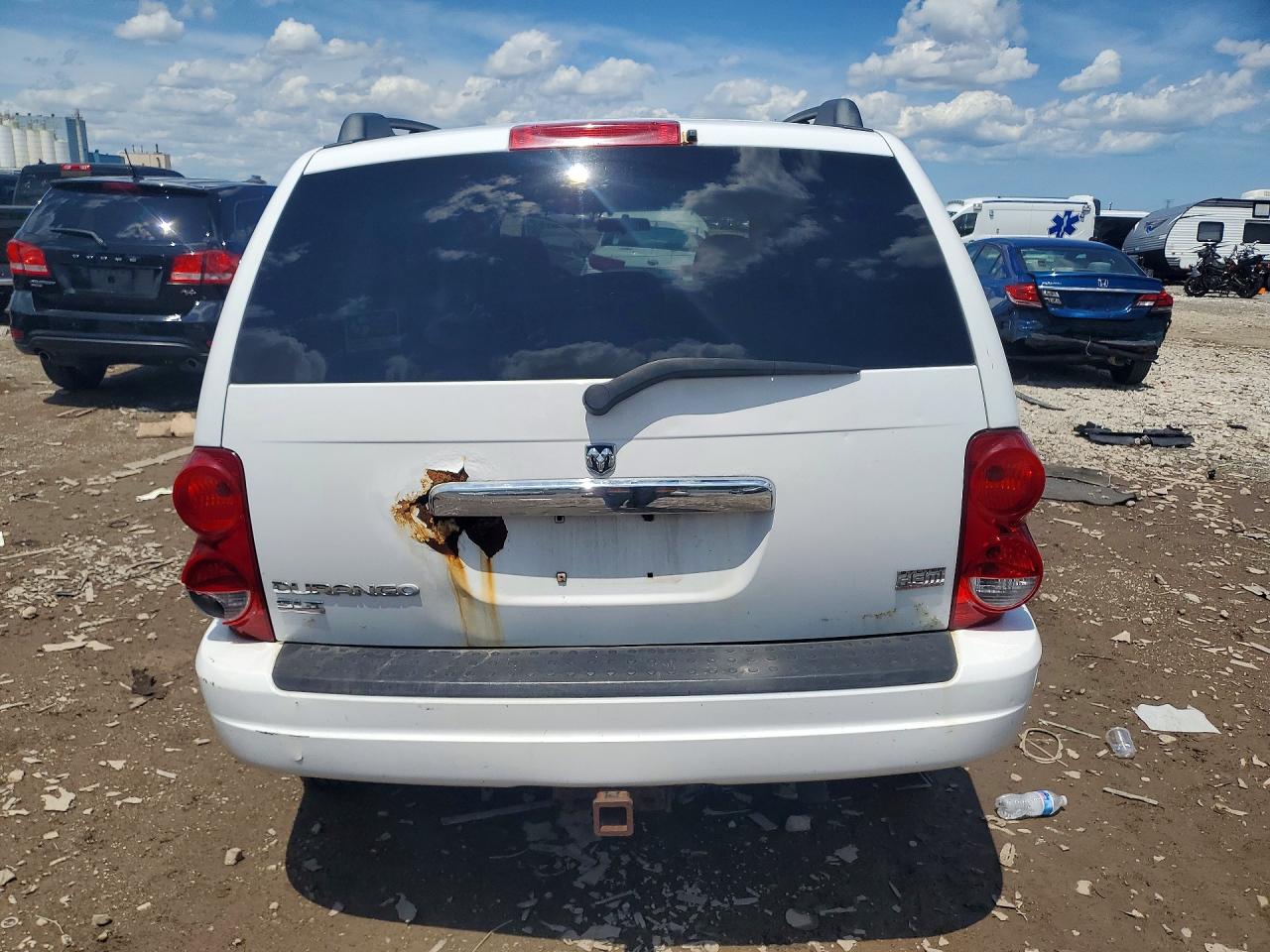 2005 Dodge Durango White vin: 1D4HB48D75F546068