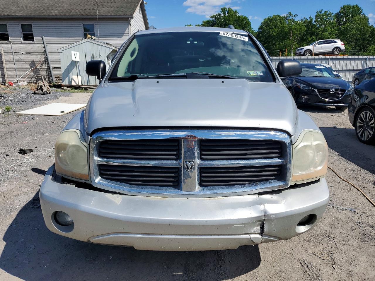 2005 Dodge Durango Slt Silver vin: 1D4HB48D75F556048