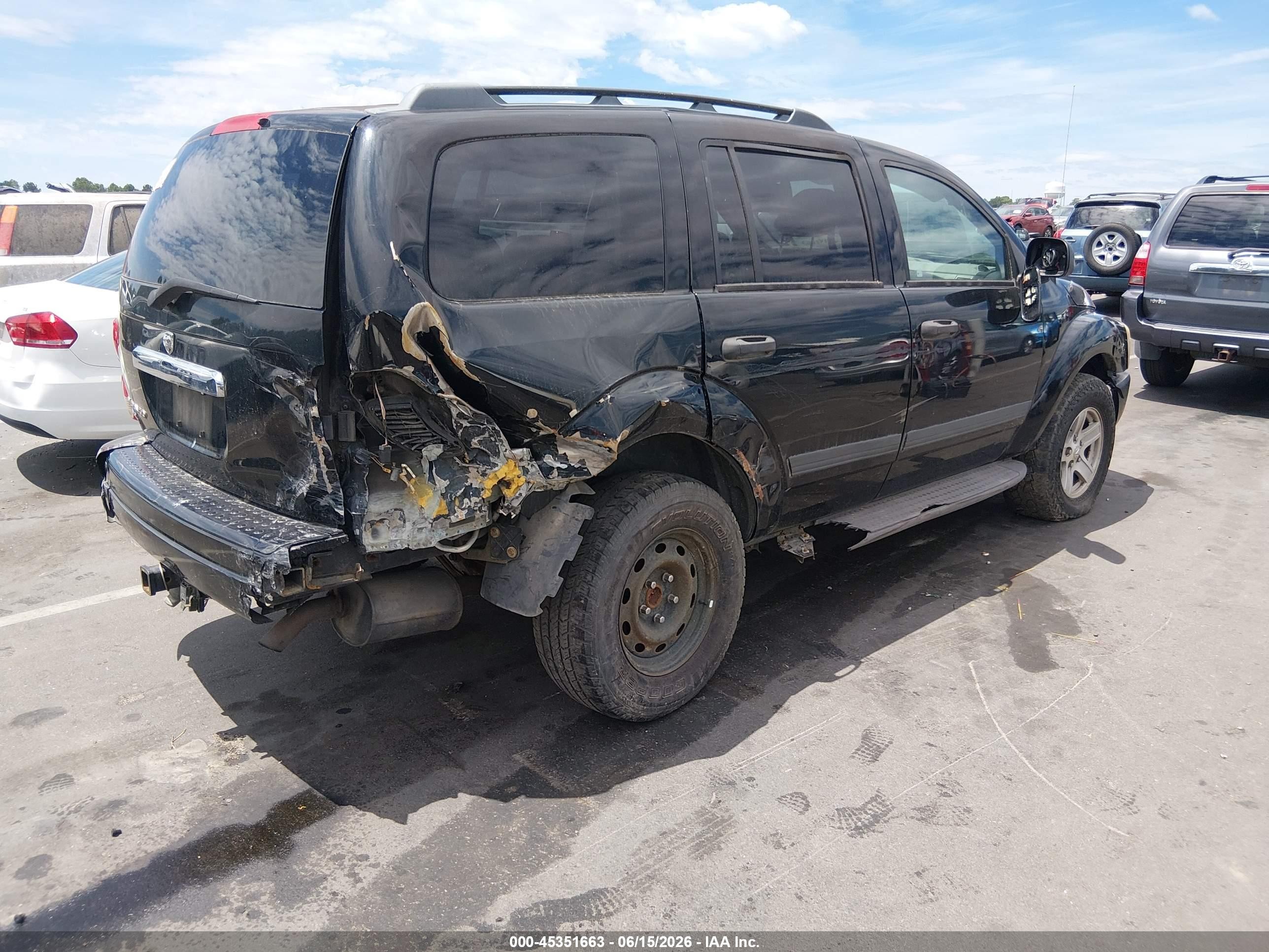 2006 Dodge Durango Slt Black vin: 1D4HB48N16F125683